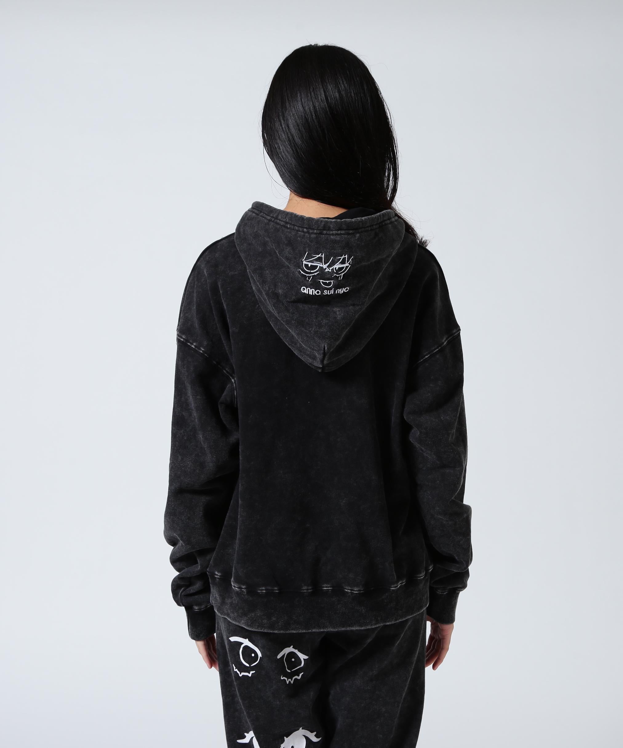 ANNA SUI NYC/アナ スイ エヌワイシー/『×寺田てら』TERAスウェットフーディー - ブラック / Ｆ