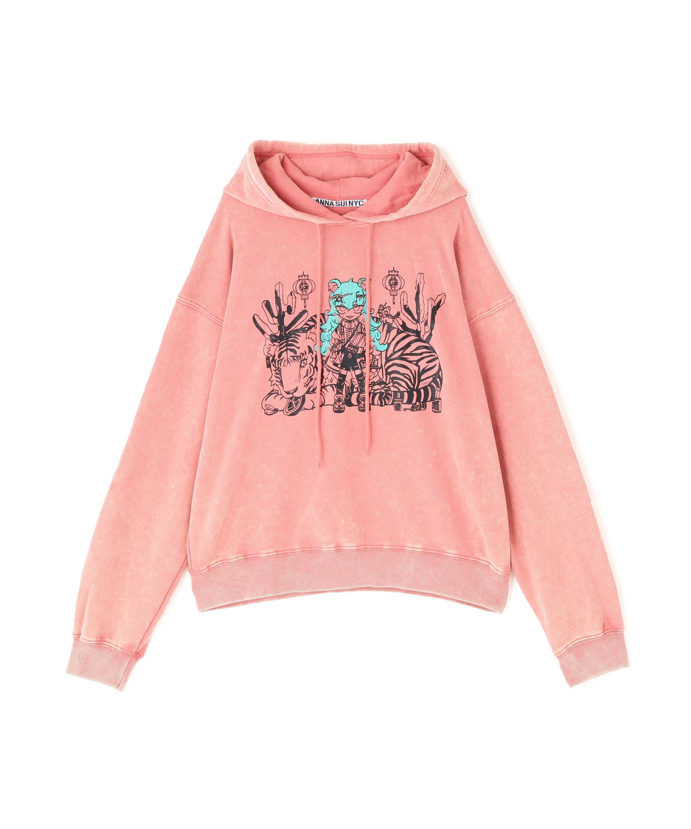 ANNA SUI NYC/アナ スイ エヌワイシー/TE>Aスウェットフーディー ピンク