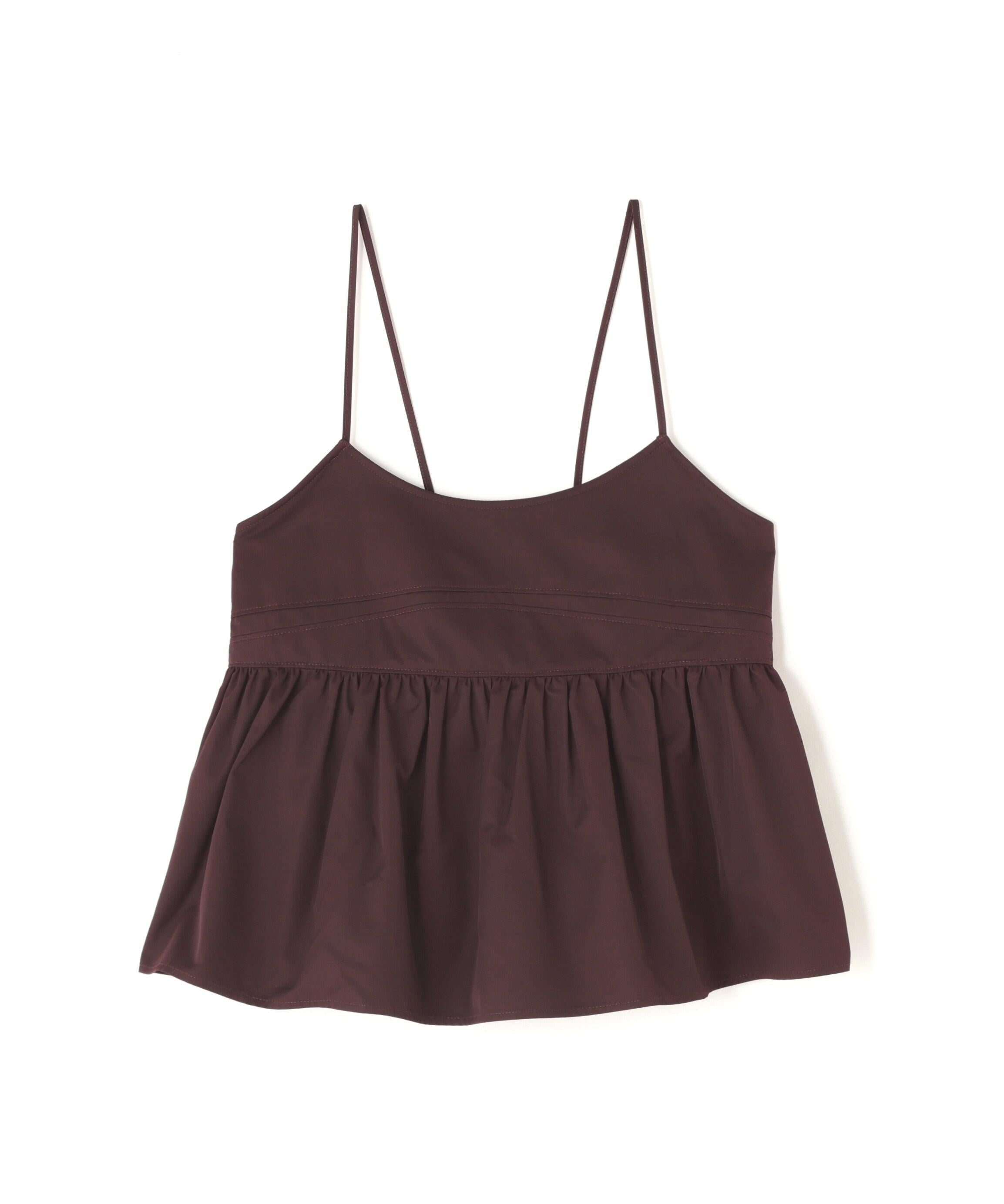 クロップドキャミ ガーネット1