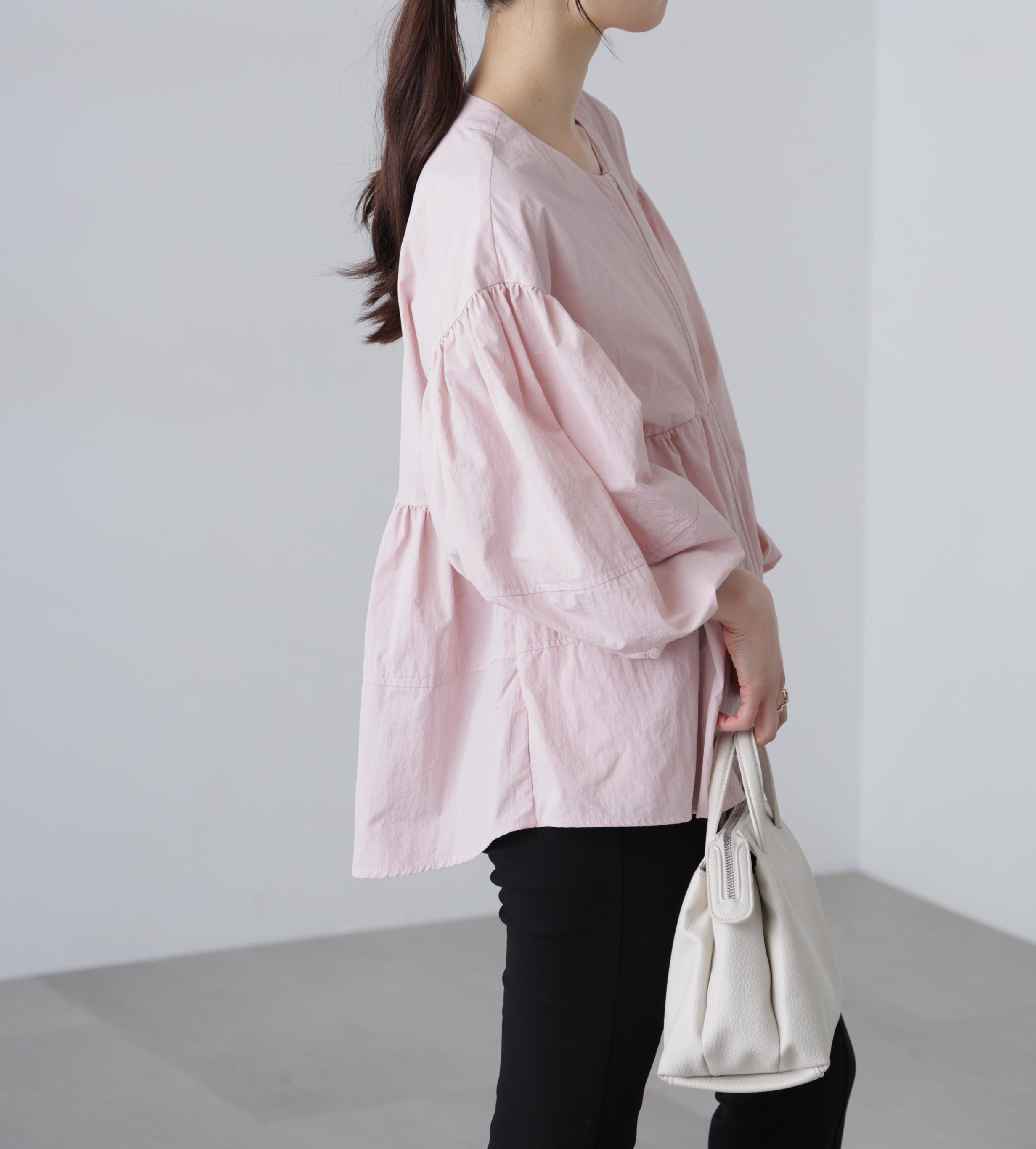 ［ＭＦＭ］ティアードジップライトブルゾン ピンク