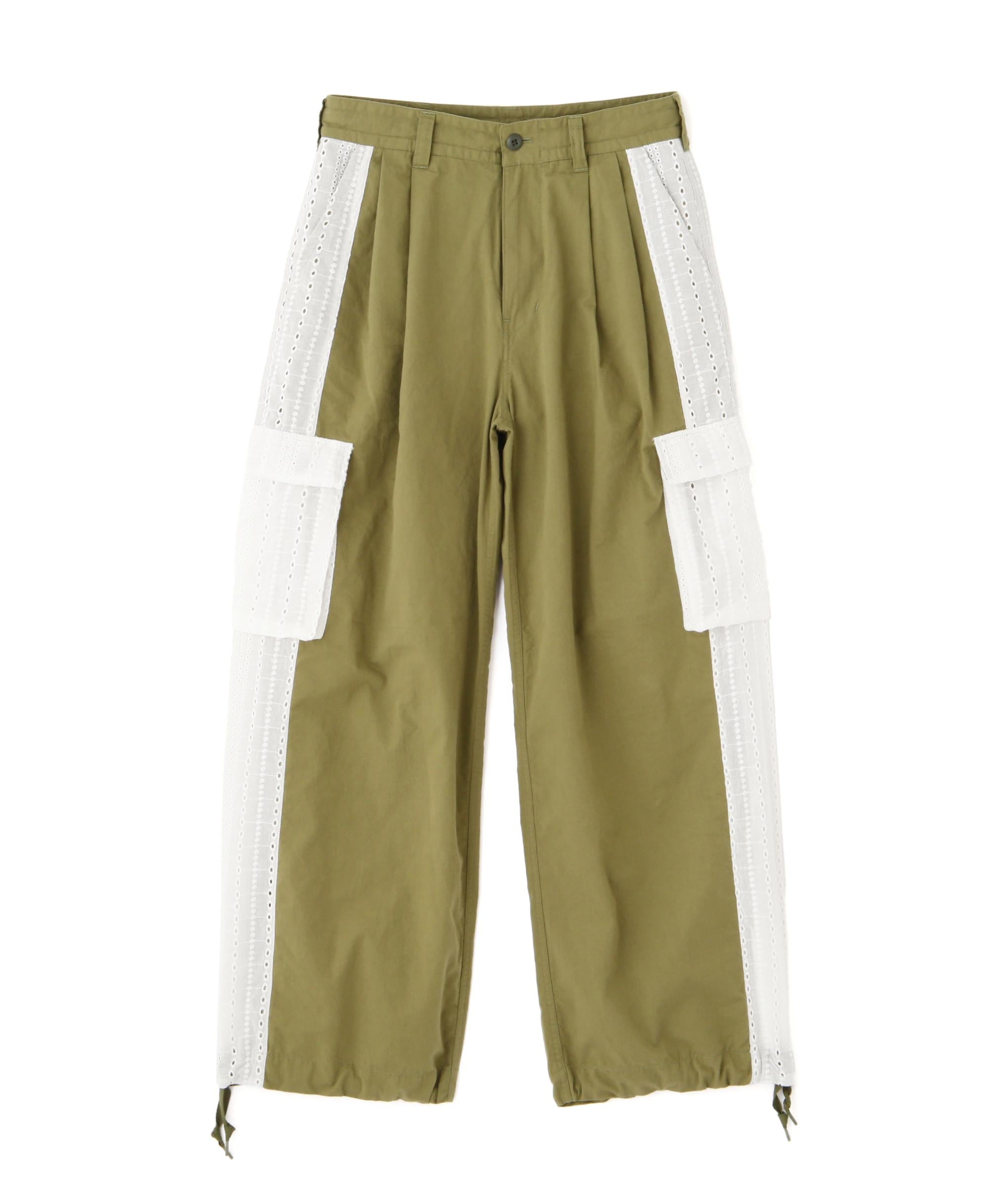 《WER LIMITED Relle LINE》LACE CA>GO PANTS/レースカーゴパンツ オリーブ