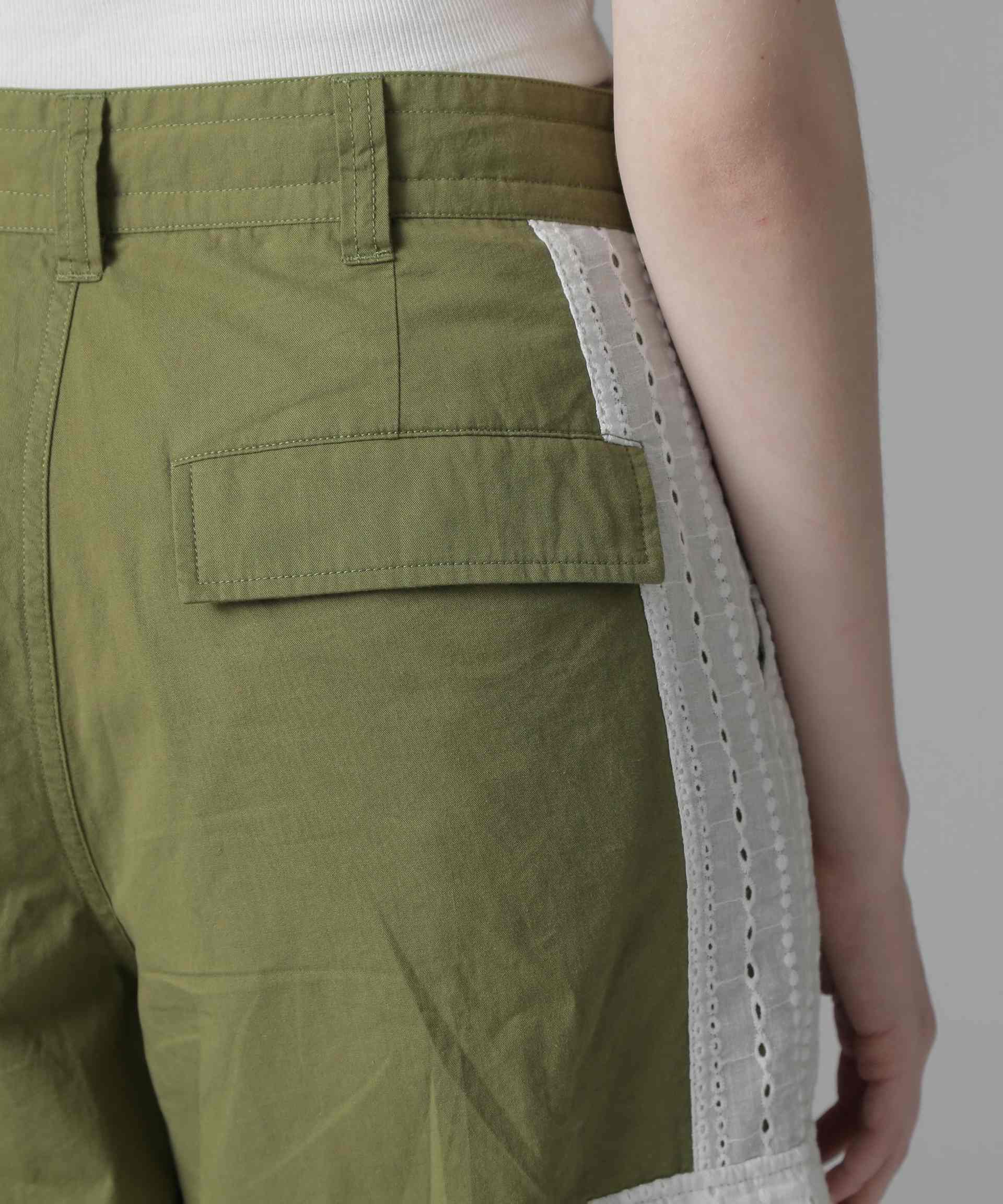 《WER LIMITED Relle LINE》LACE CA>GO PANTS/レースカーゴパンツ オリーブ