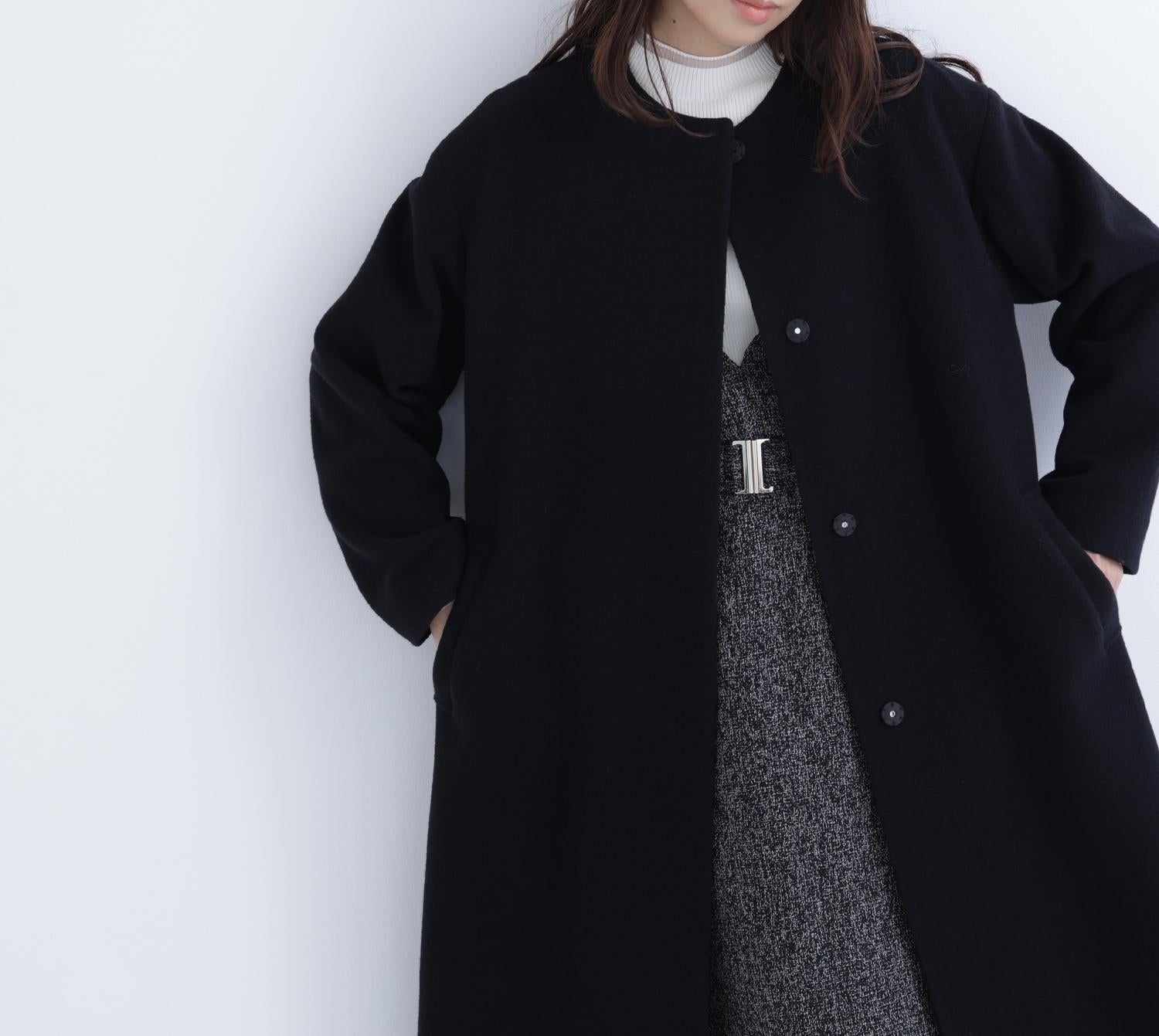 ベルト付Vネックジャンスカ ブラックベース2