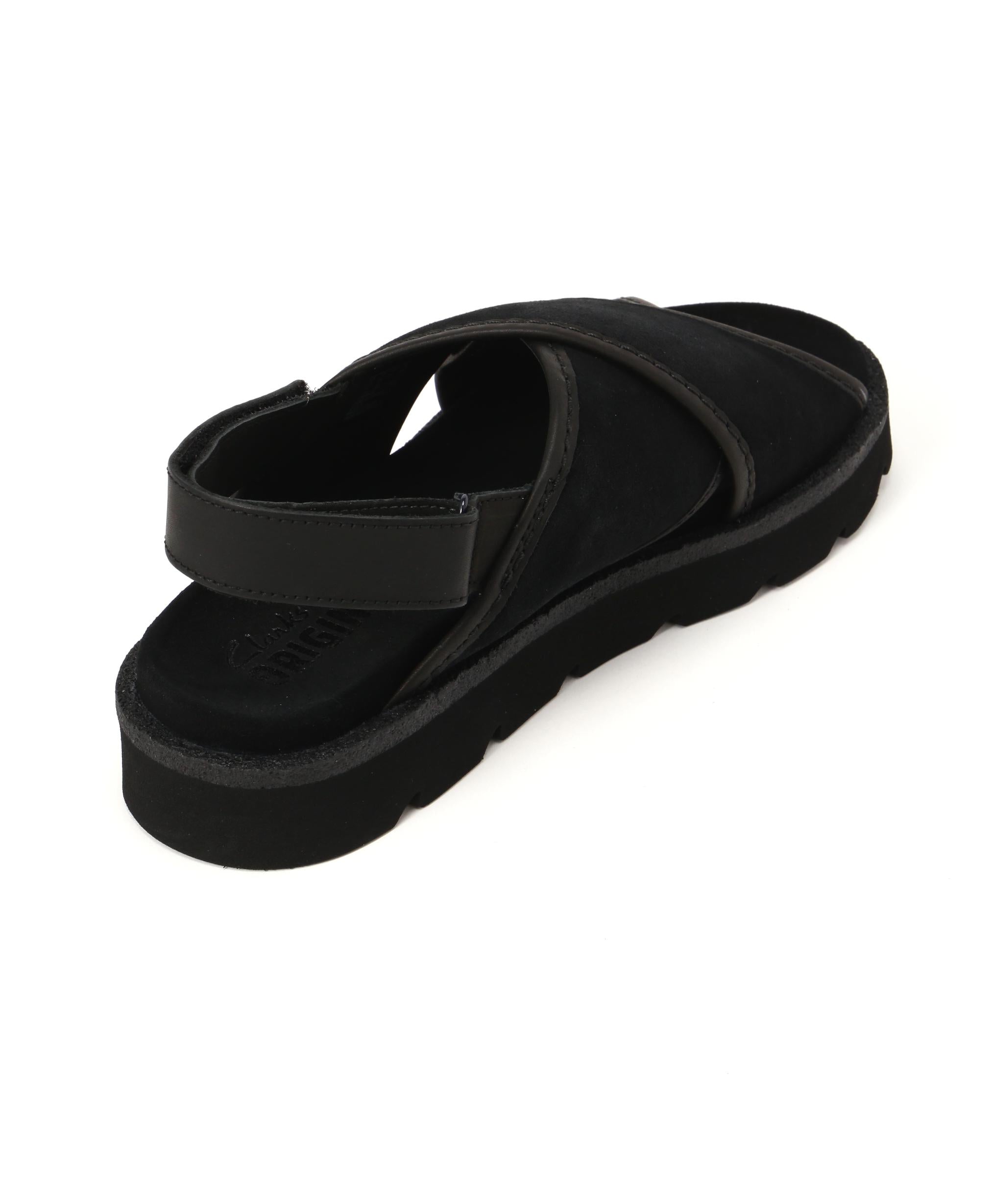 CLARKS/クラークス　MEARE CROSS レディースサンダル ブラック