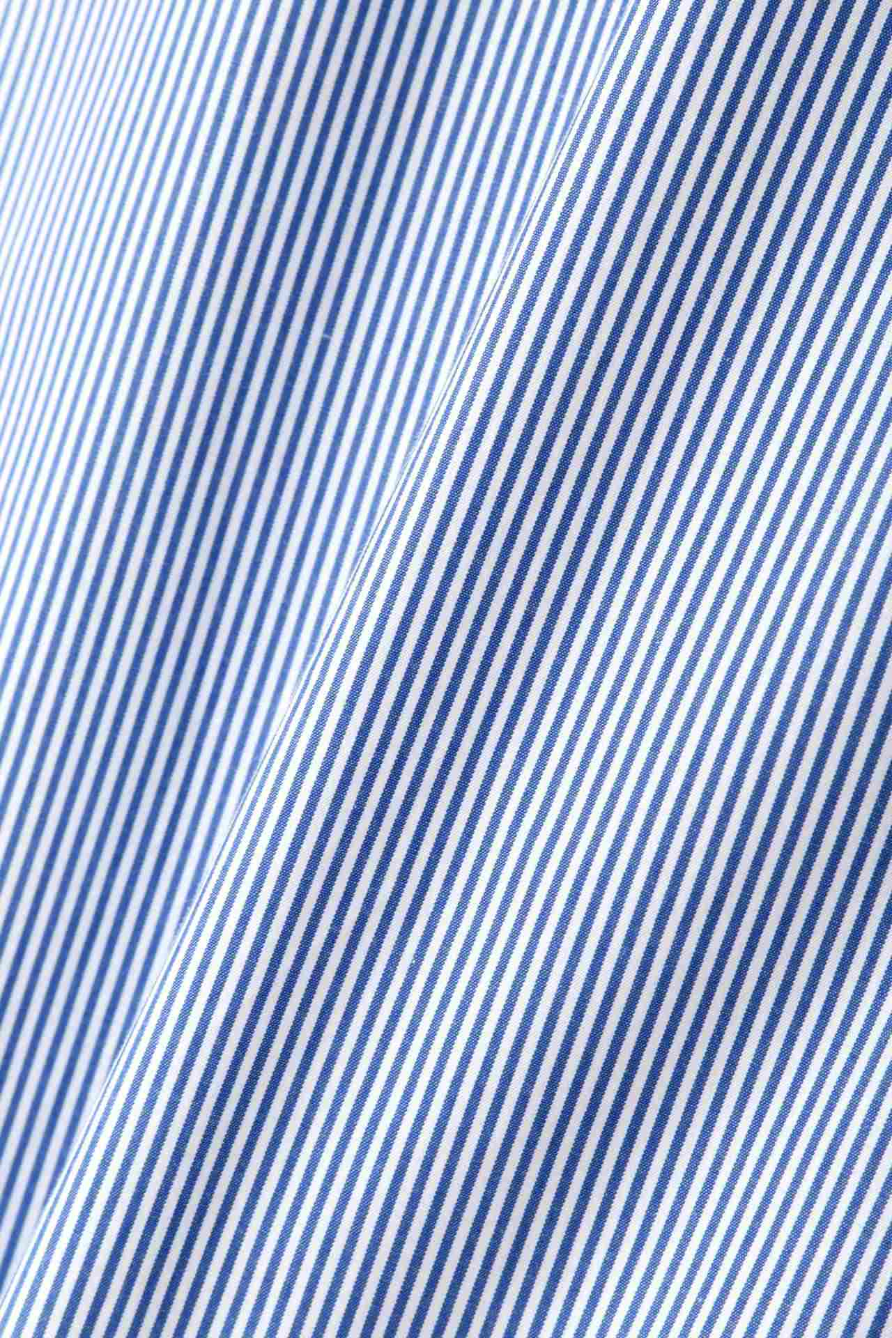 ◆コットンベーシックシャツ ブルーロンスト3