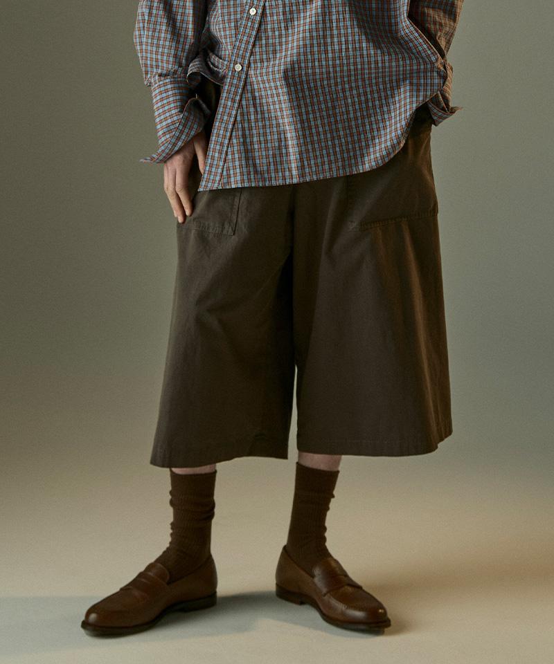 Toironier/トワロニエ/Belted Chino Shorts チャコール