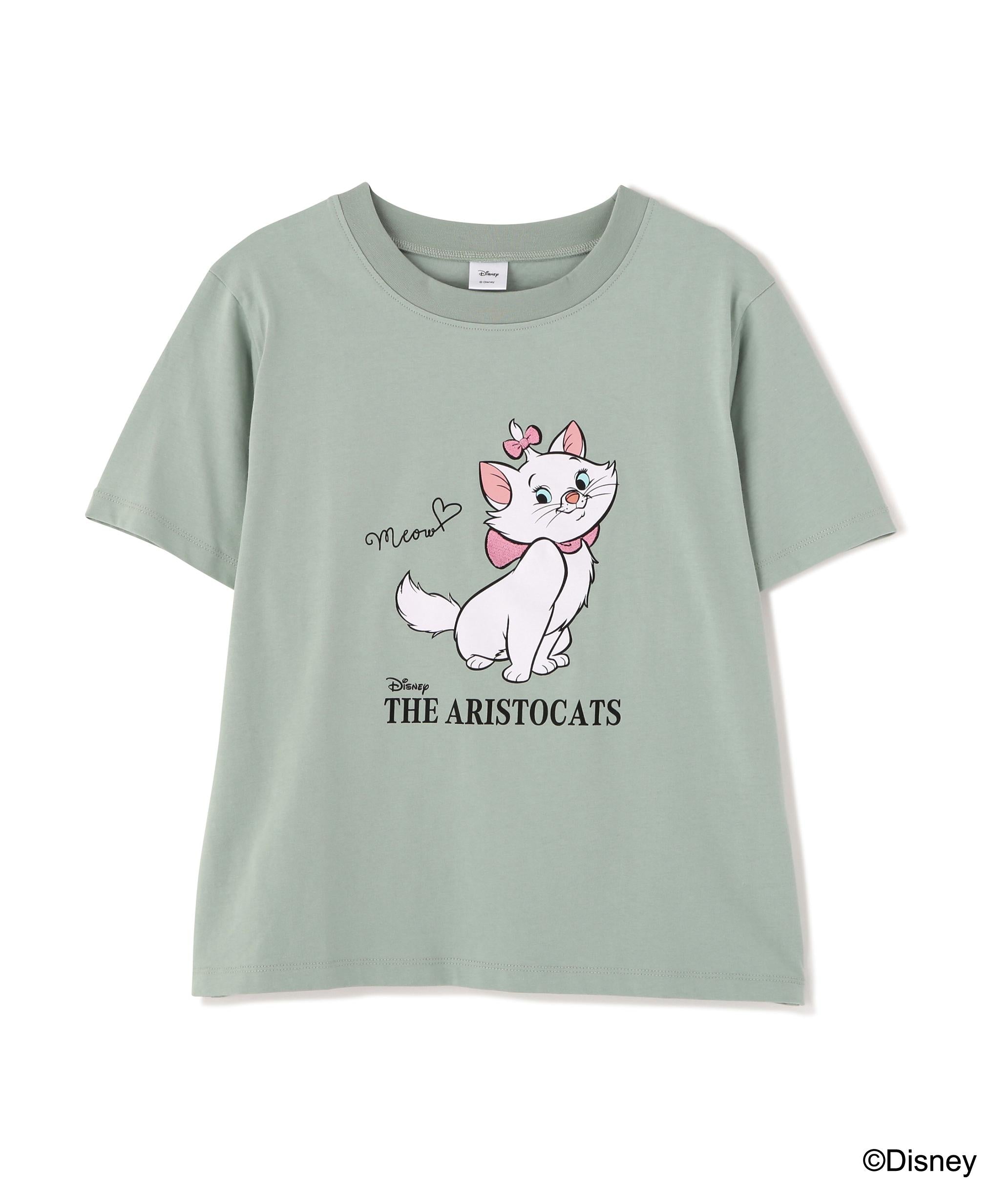 別注ミニーマウス＆マリーTシャツ ミントマリー