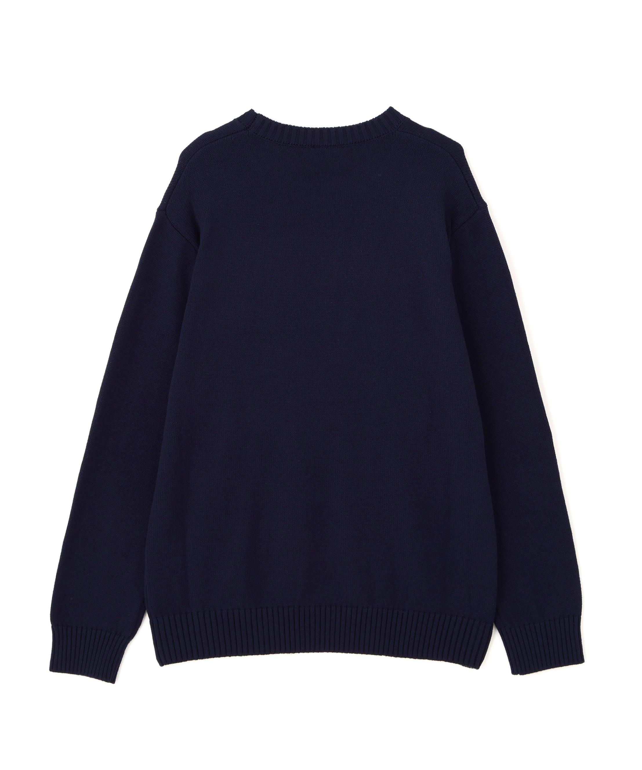 muta MA>INE/ムータ マリン/別注 WAVE C>EW KNIT ネイビー