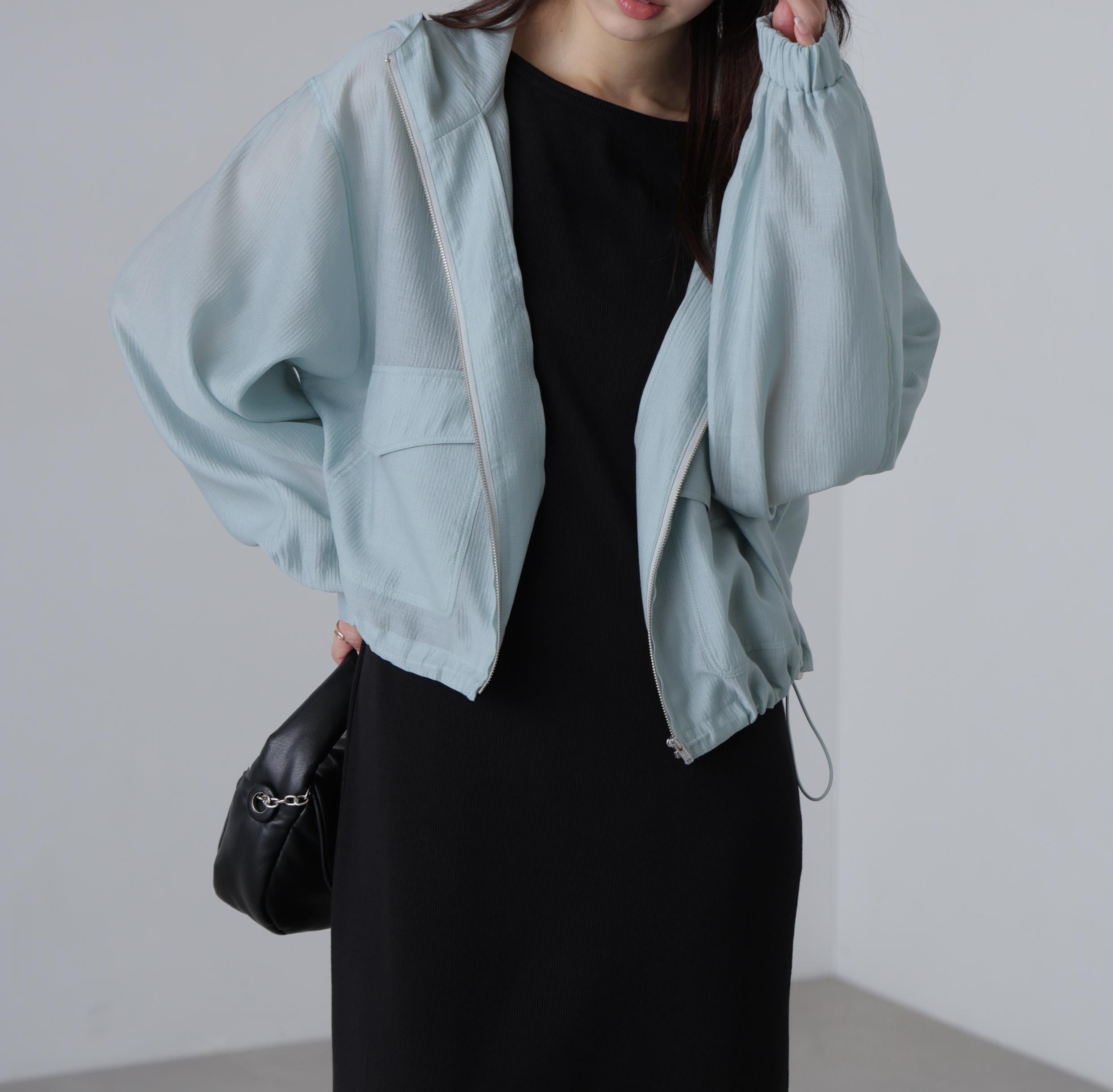 シアーブルゾン ライトブルー