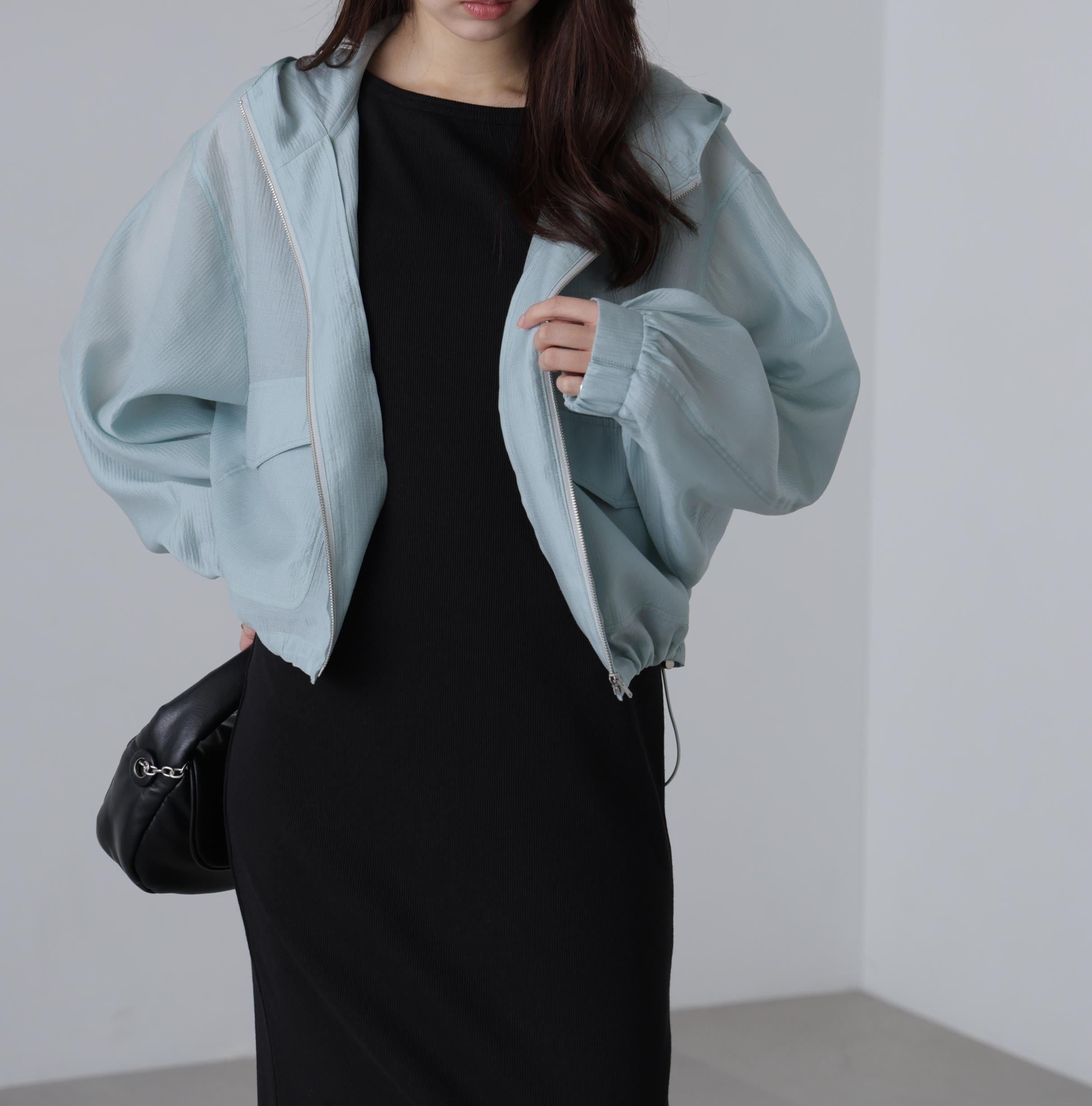 シアーブルゾン ライトブルー