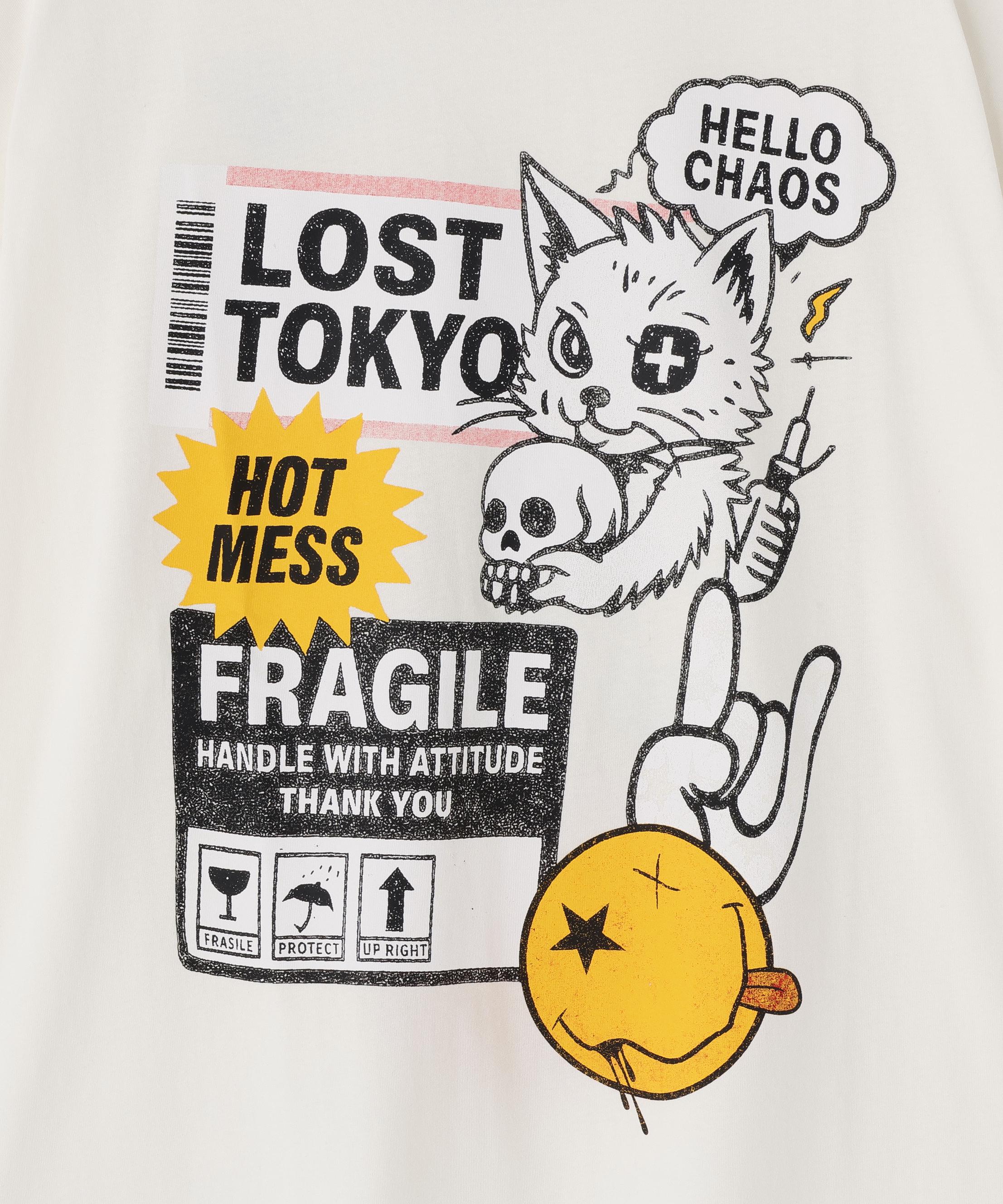 UMLAUT/ウムラウト/CAT S/S TEE ホワイト