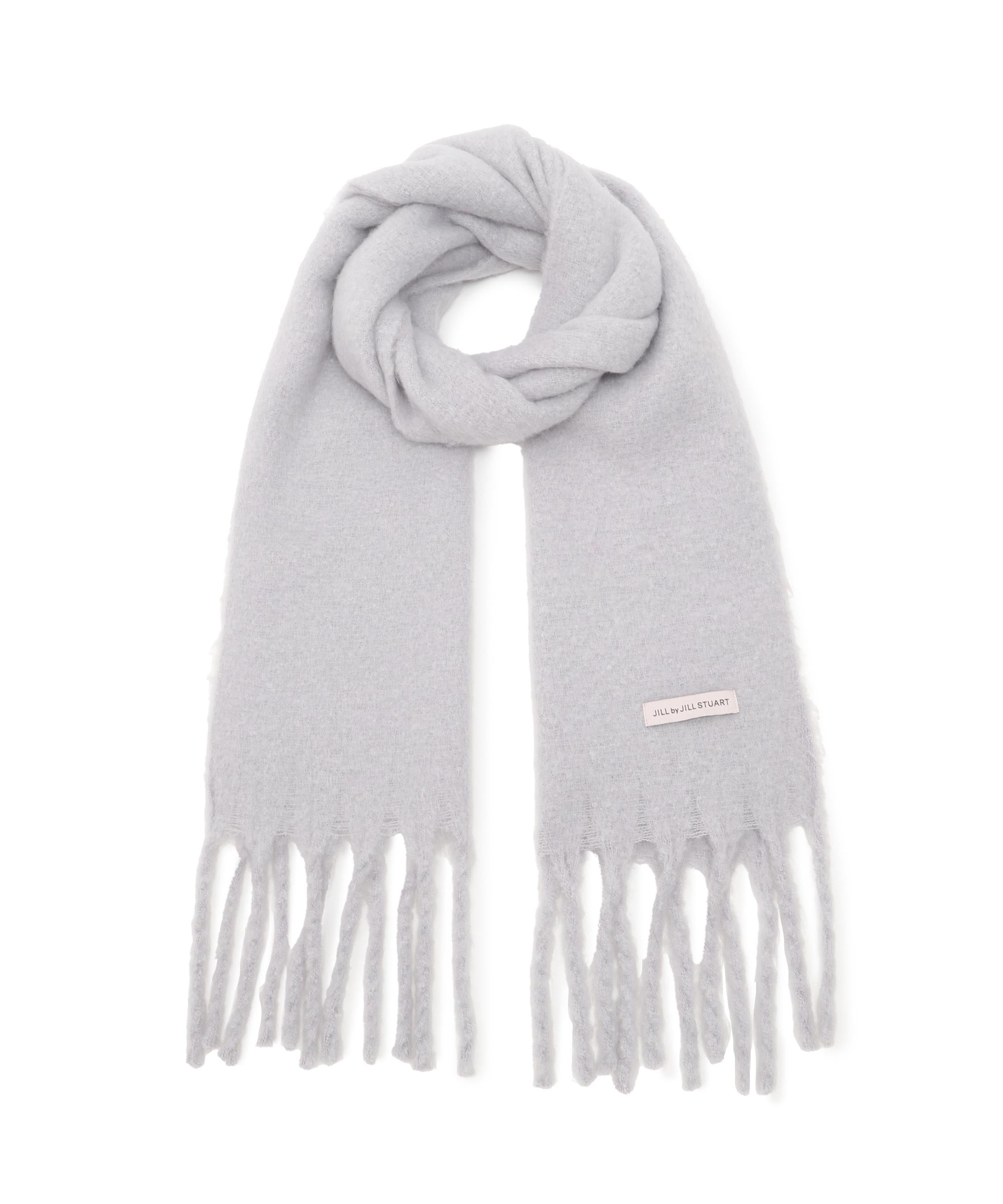 ループヤーンフラッフィーストール グレー