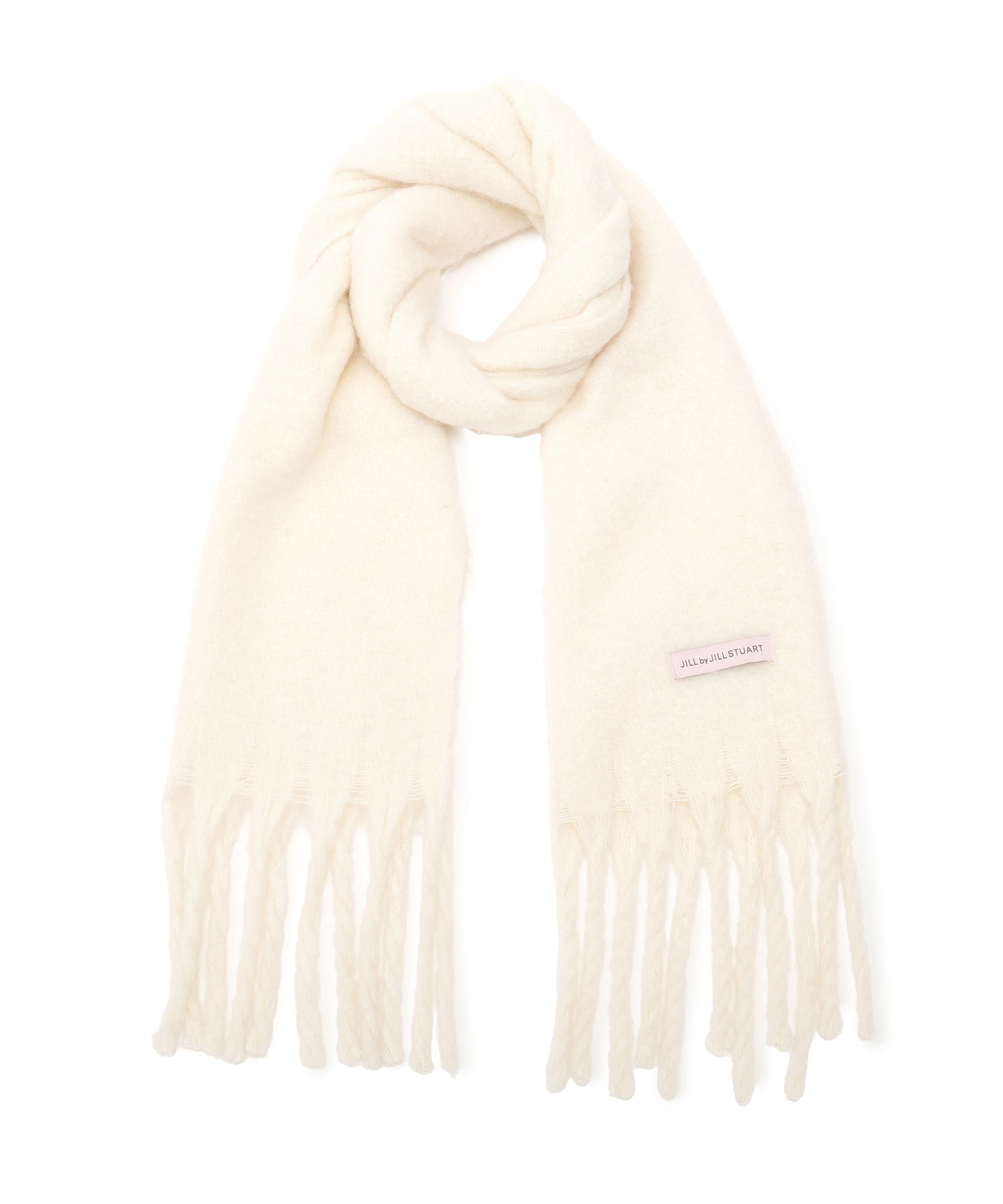 ループヤーンフラッフィーストール ホワイト