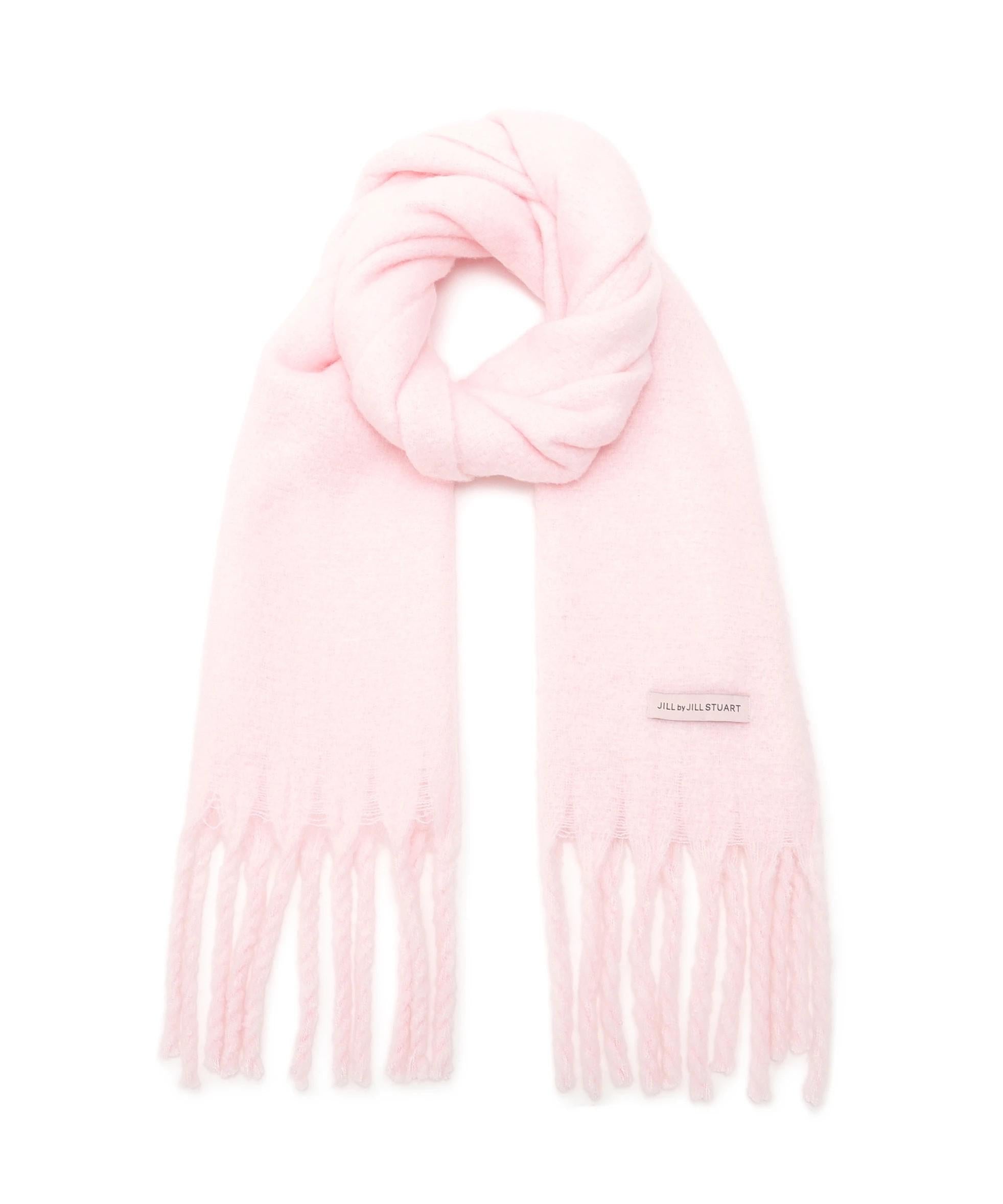 ループヤーンフラッフィーストール ピンク