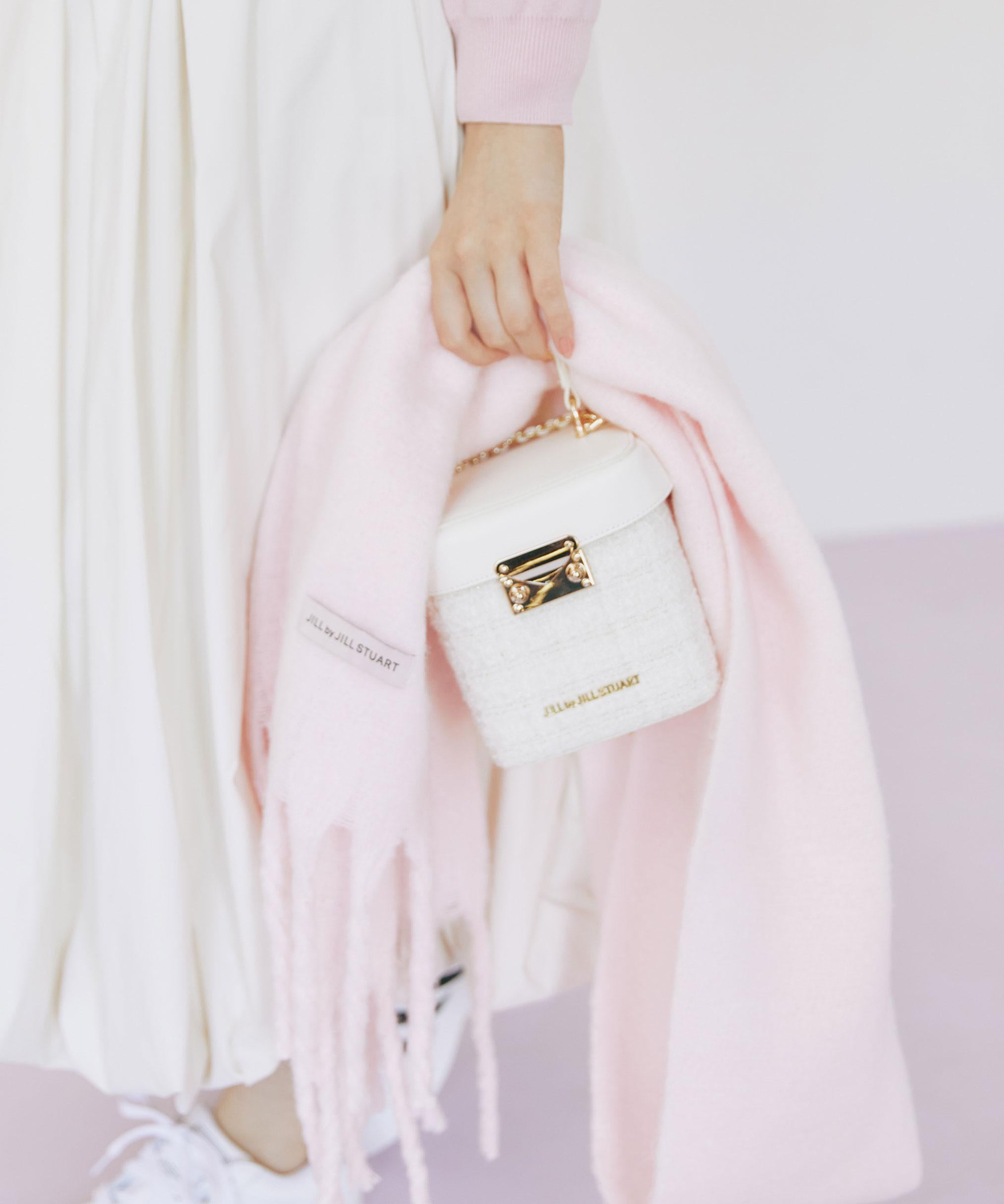 ループヤーンフラッフィーストール ピンク