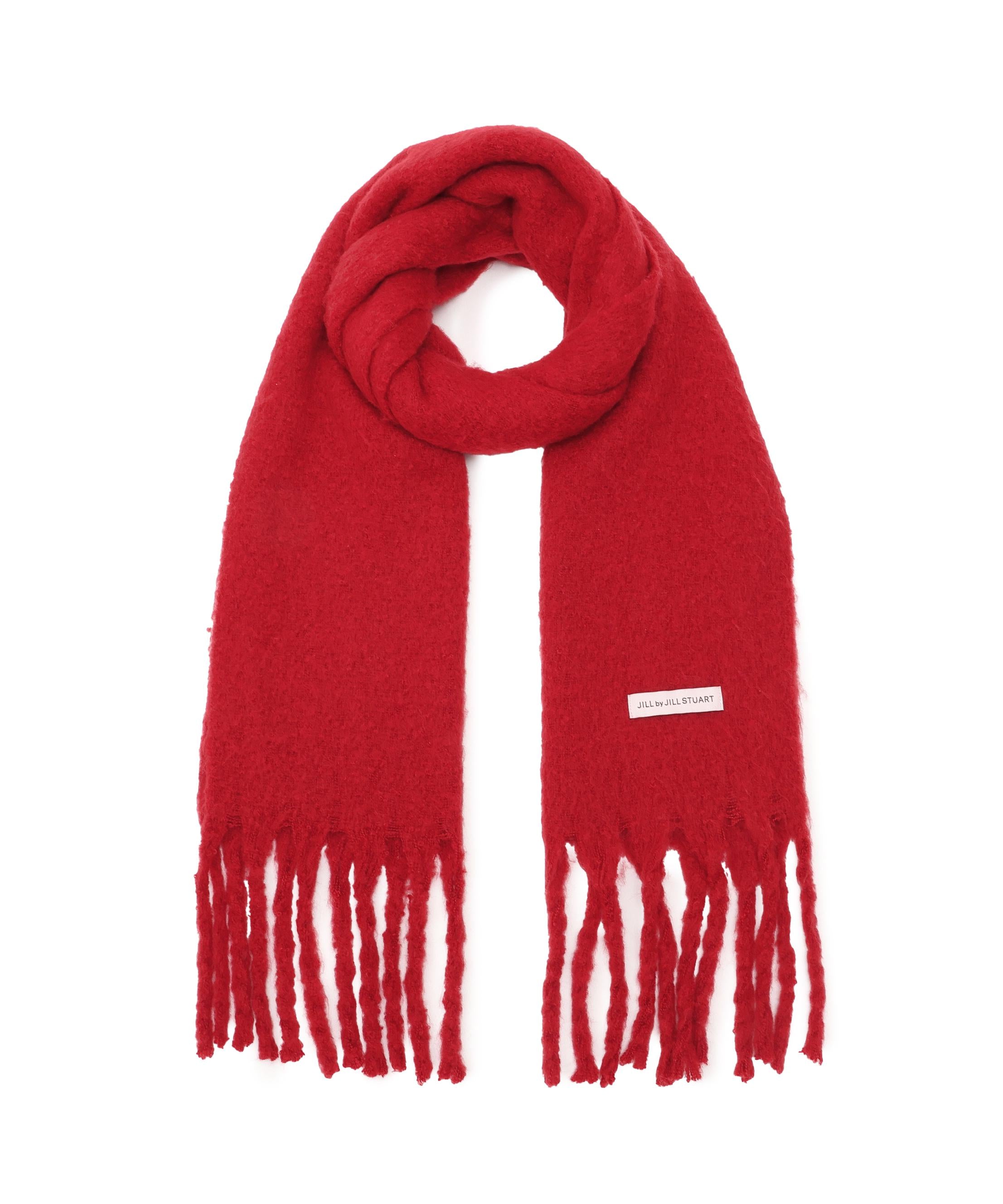 ループヤーンフラッフィーストール レッド