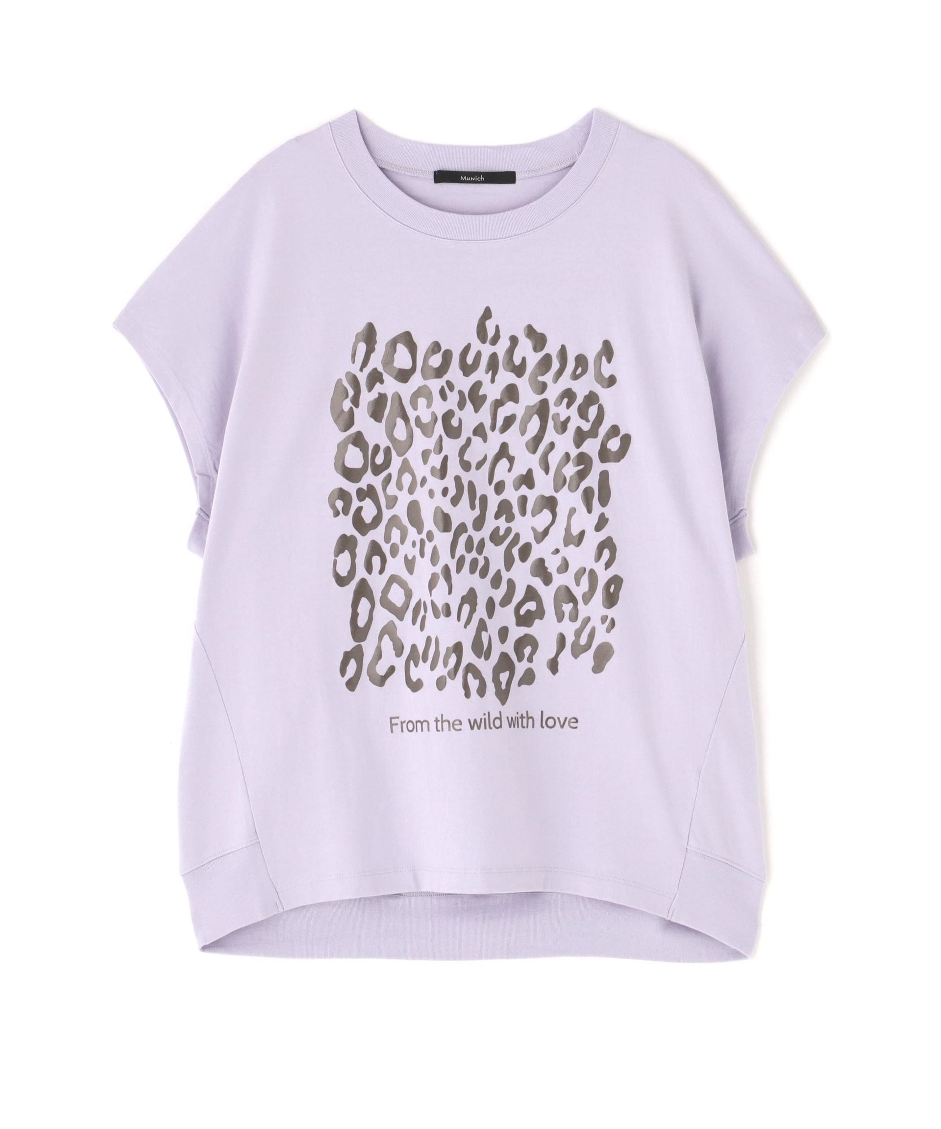 Munich（ミューニック）R'2nd別注レオパードプリントＴシャツ パープル