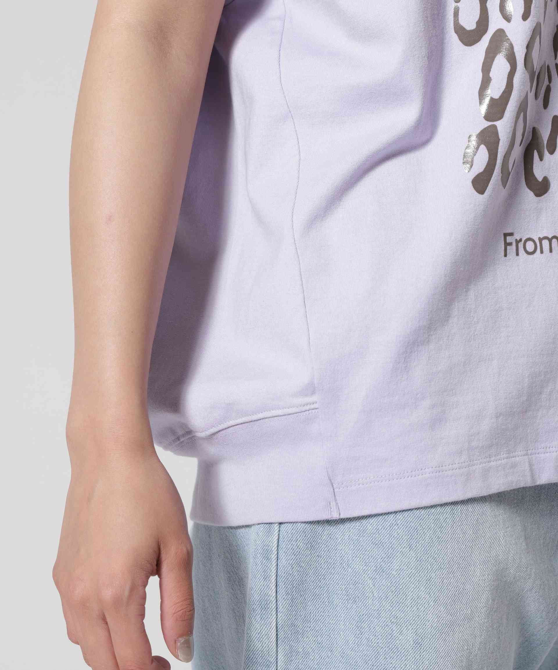 Munich（ミューニック）R'2nd別注レオパードプリントＴシャツ パープル