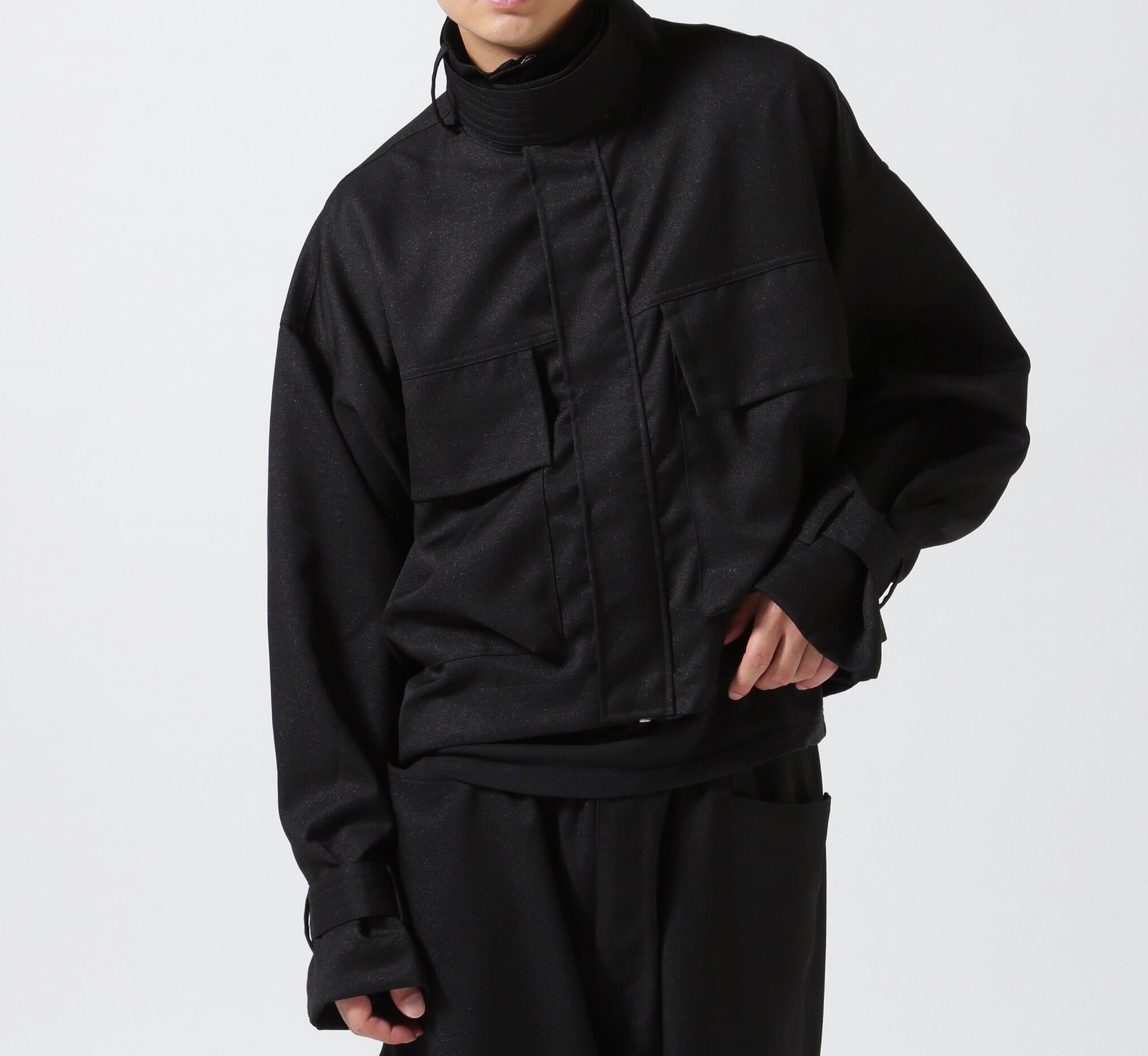 A.F A>TEFACT/別注 Twill Copped Militay Rlouson ブラック