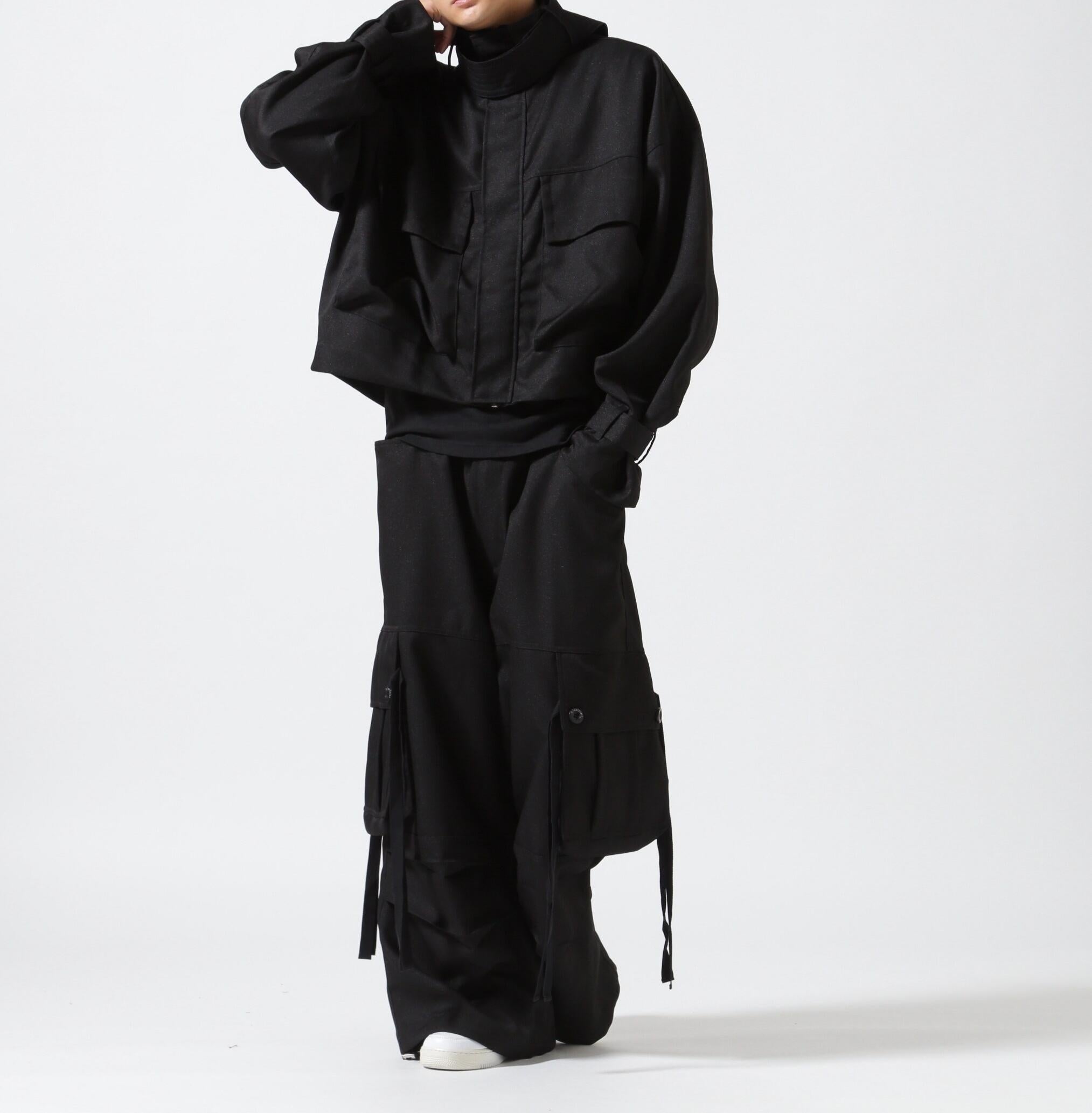 A.F A>TEFACT/別注 Twill Copped Militay Rlouson ブラック