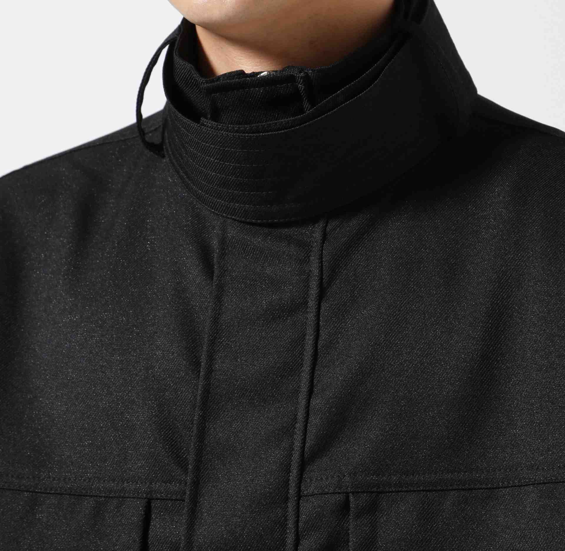 A.F A>TEFACT/別注 Twill Copped Militay Rlouson ブラック