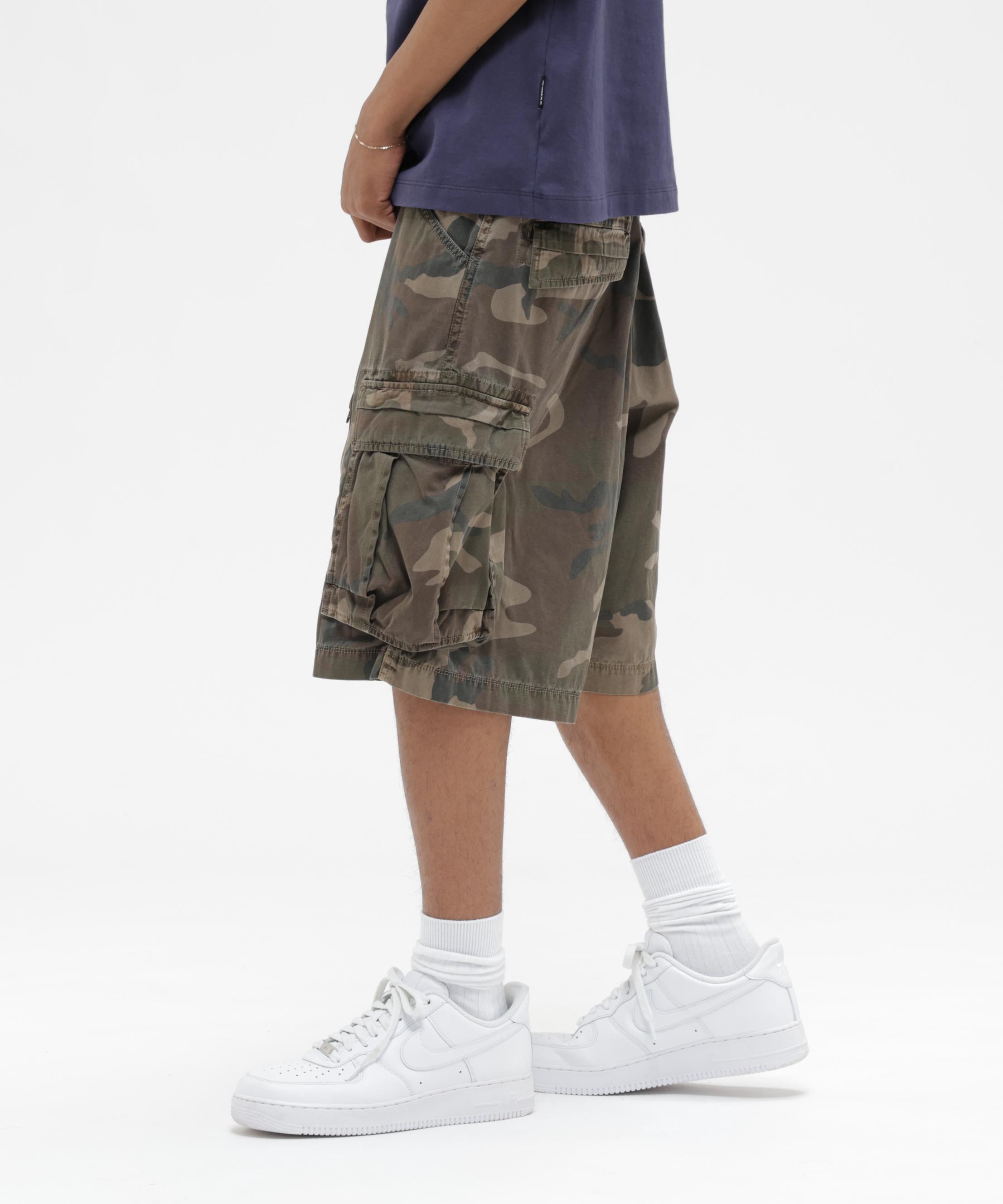PIGMENT CARGO SHORTS カモ4
