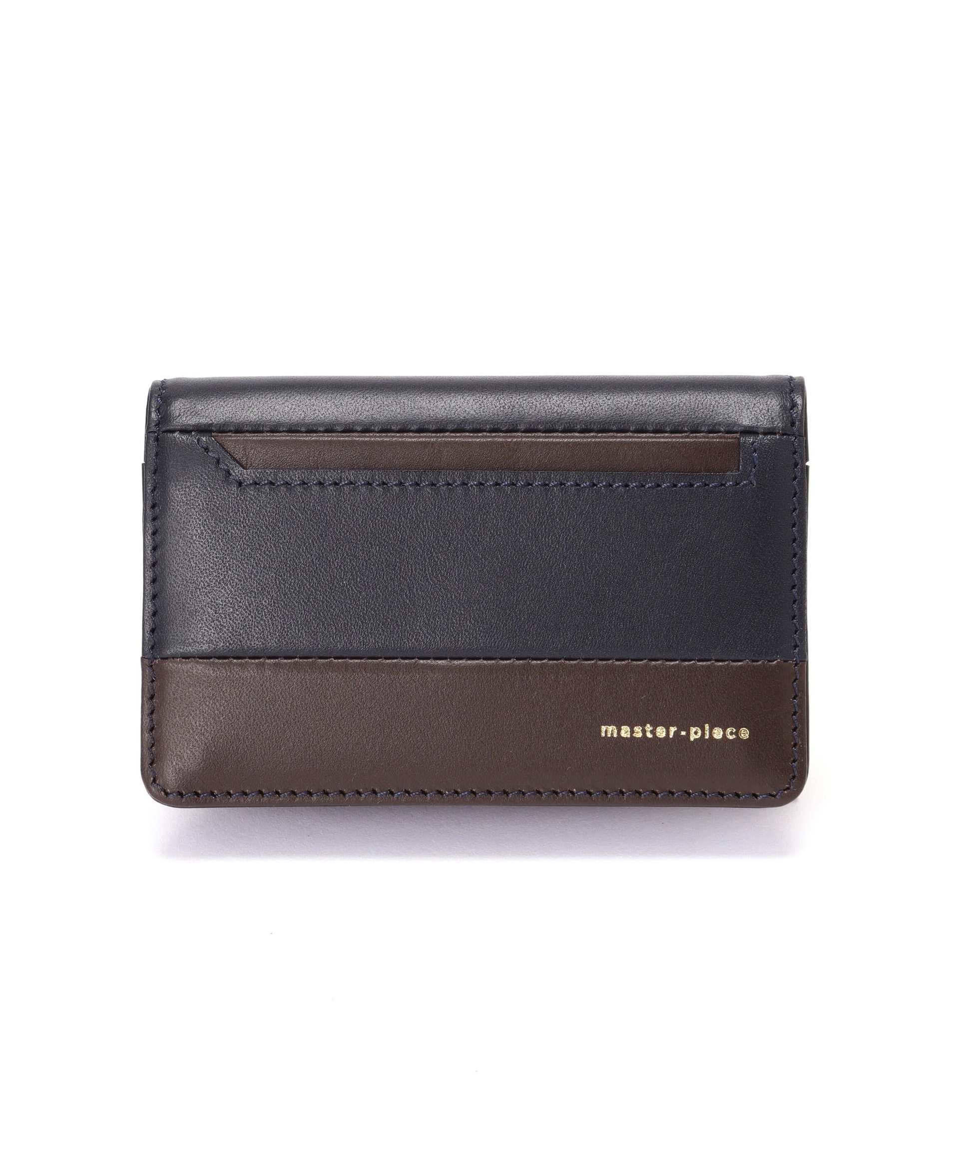 maste-piece（マスターピース）gloss 名刺入れ No.02845 ネイビー