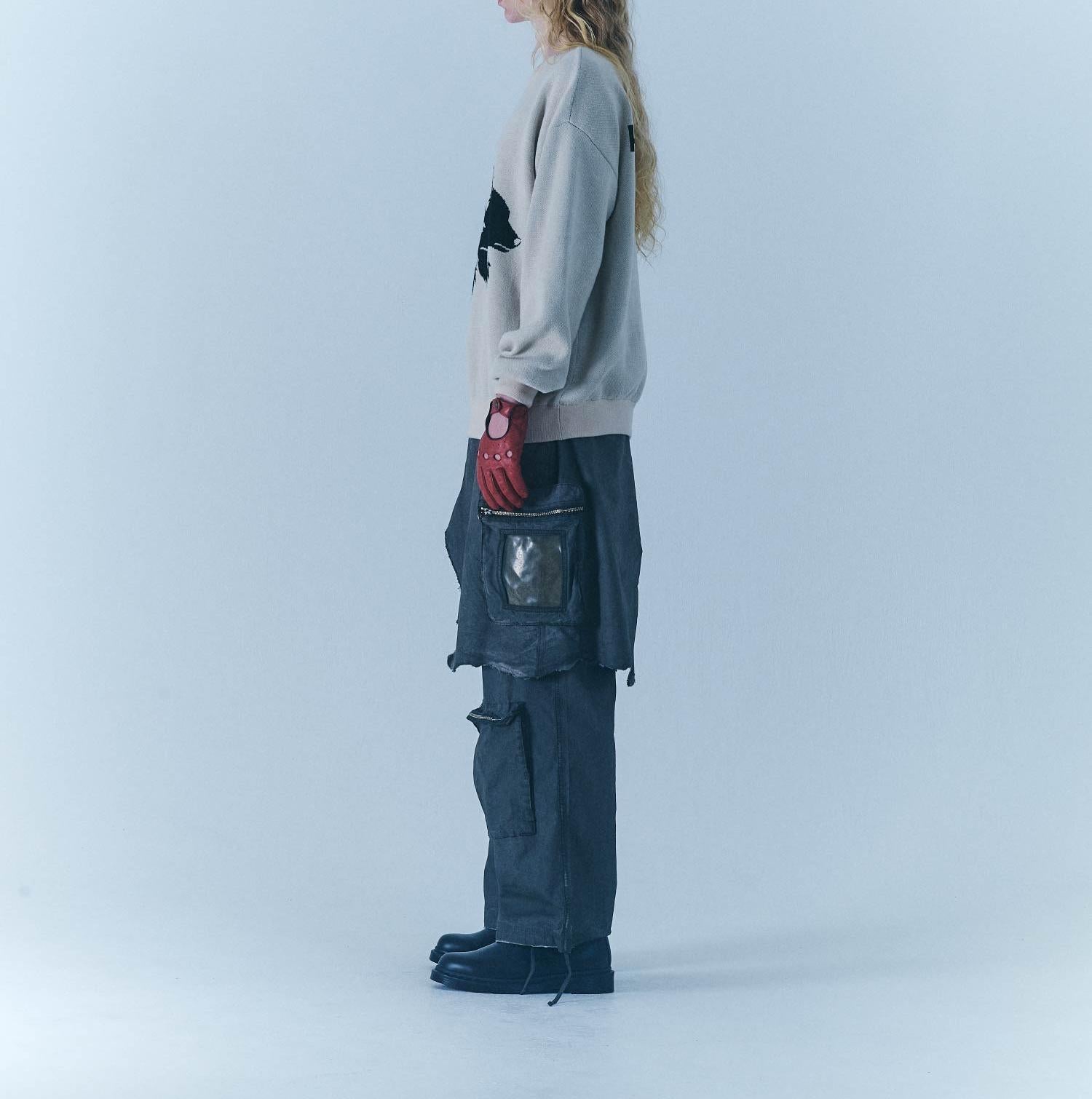 F><13NDS/フレンズ/Wolf M KNIT ベージュ