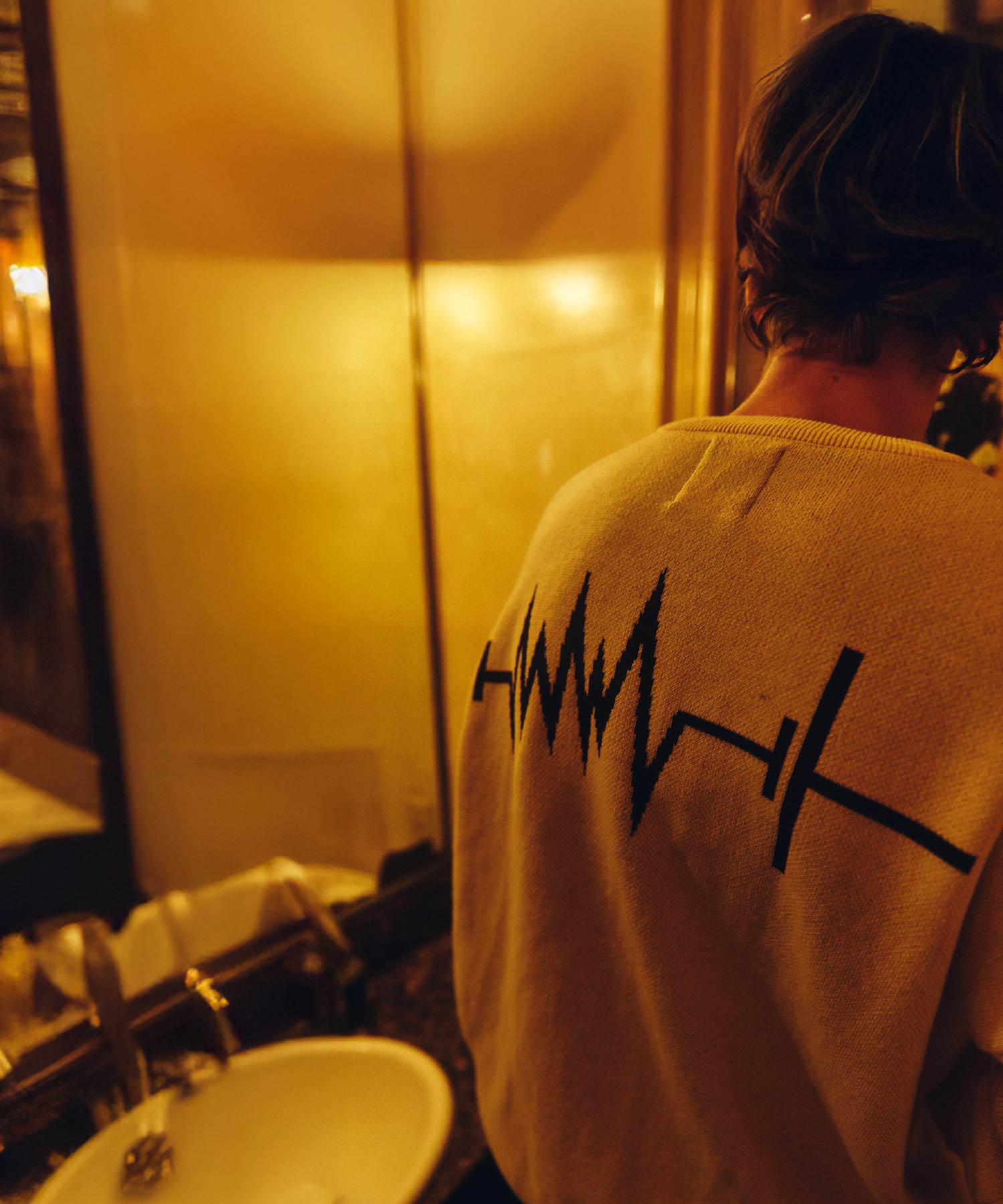 F><13NDS/フレンズ/Wolf M KNIT ベージュ