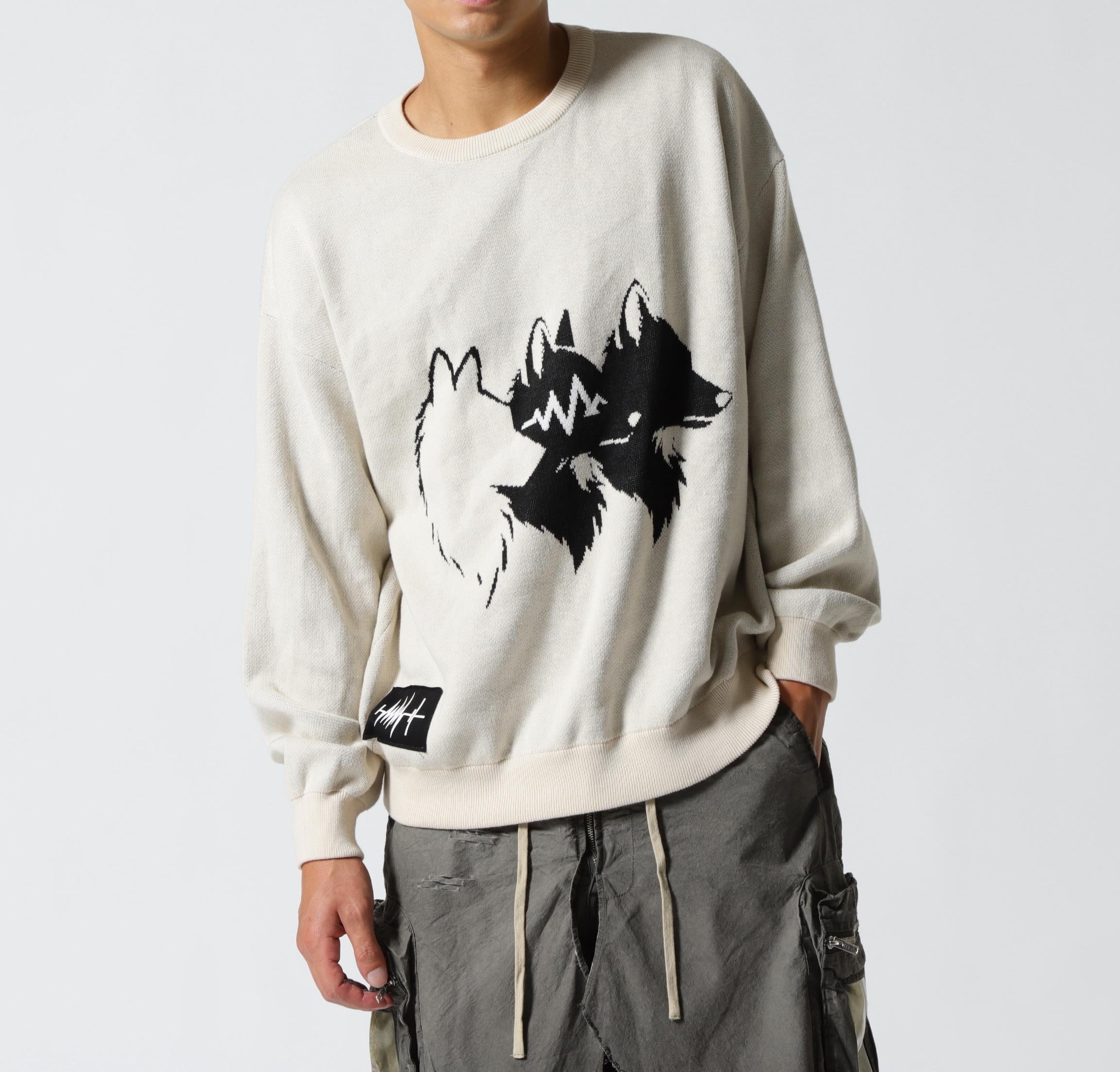 F><13NDS/フレンズ/Wolf M KNIT ベージュ