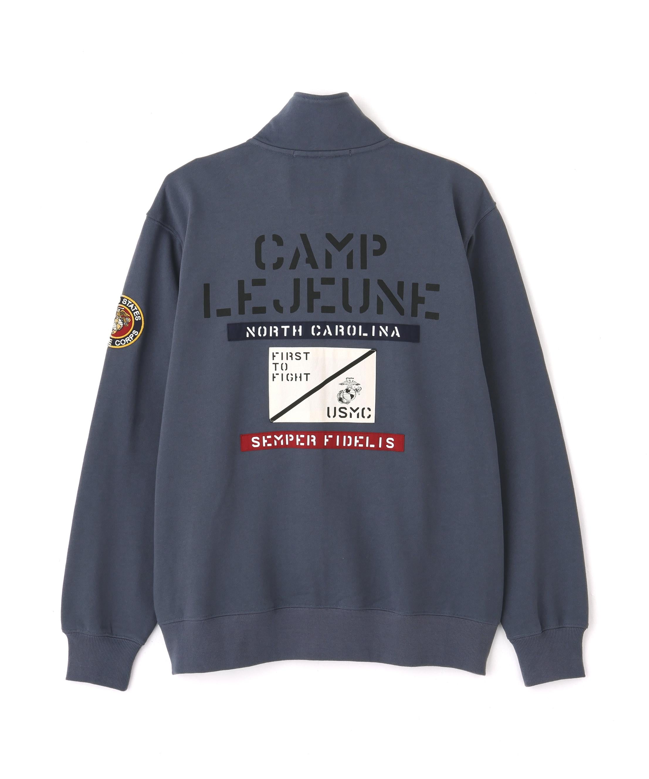 《直営店限定》CAMP LEJEUNE PATCHED STAND ZIP SWEAT ブルーグレー5