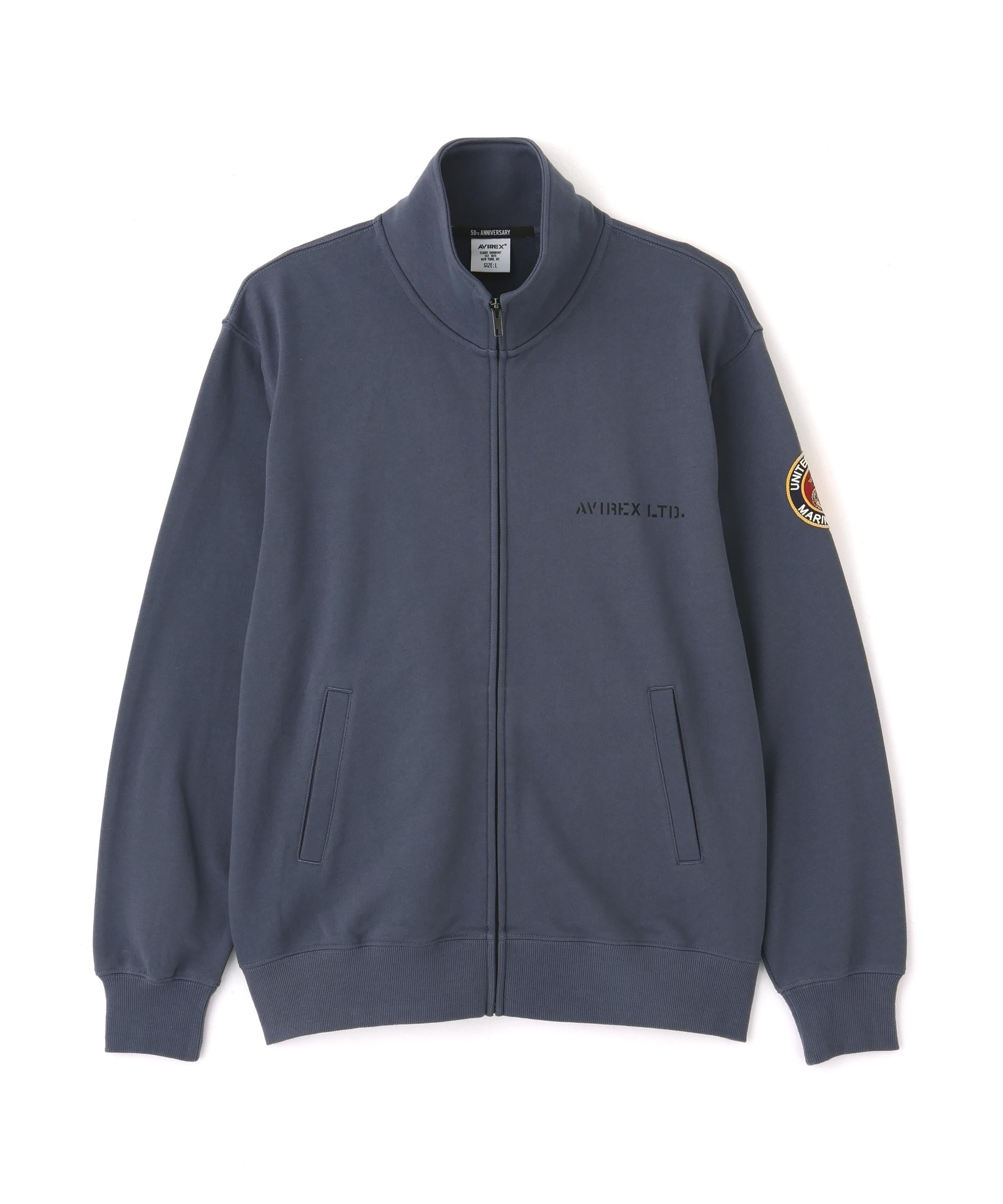 《直営店限定》CAMP LEJEUNE PATCHED STAND ZIP SWEAT ブルーグレー5