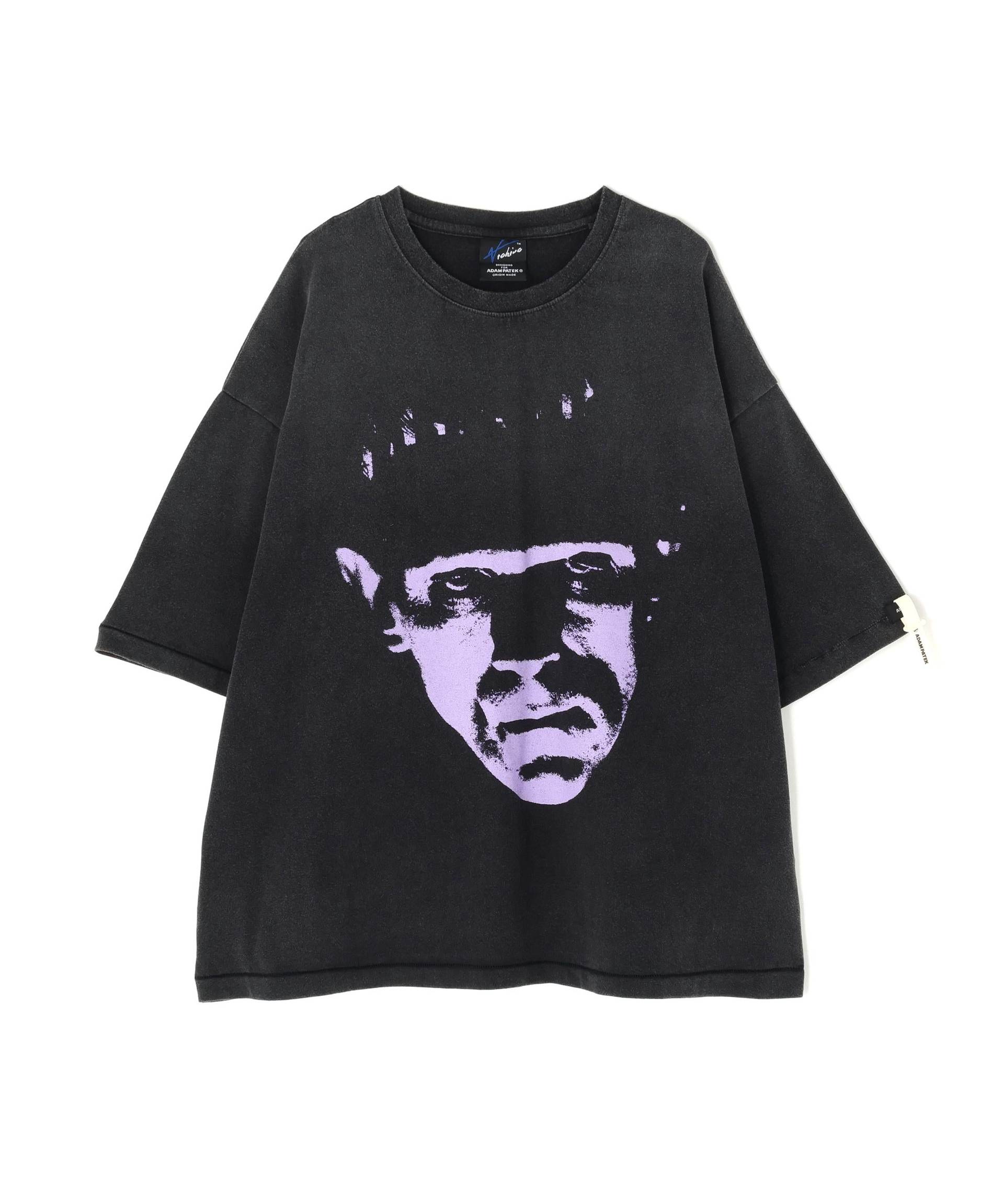 ADAMPATEK/アダムパテック/FRANKENSTEIN FACE PRINT T パープル