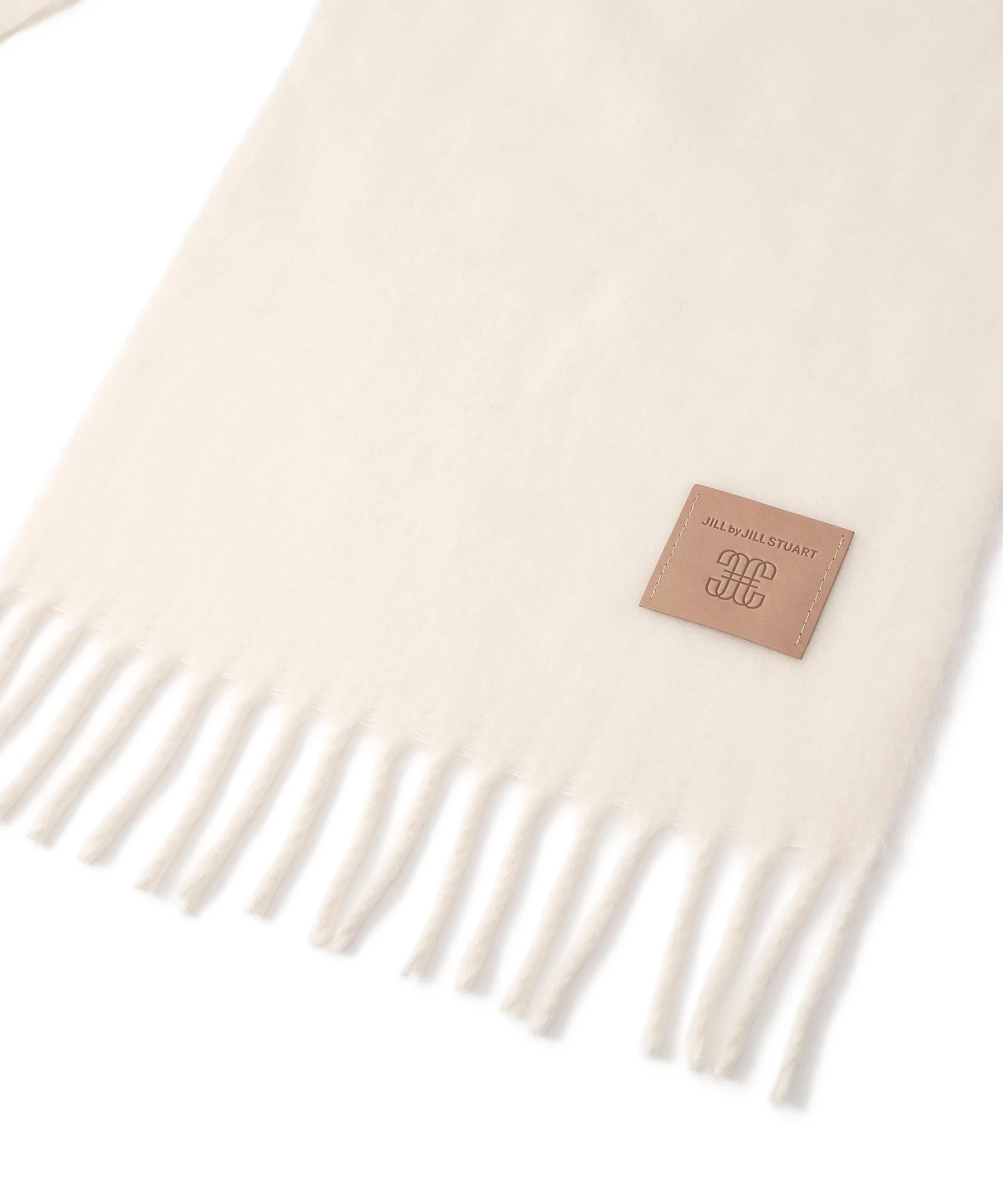 レザータグループヤーンストール ホワイト