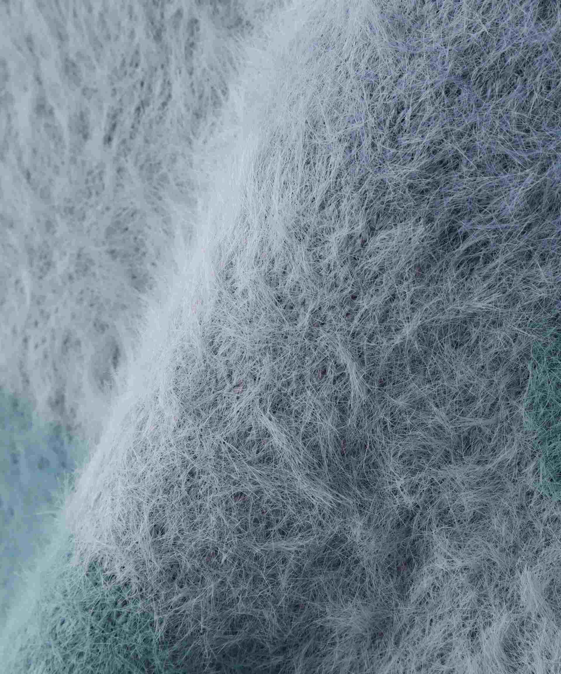 《直営店限定》SHAGGY KNIT CA>DIGAN/シャギーニットカーディガン ブルーカモ1