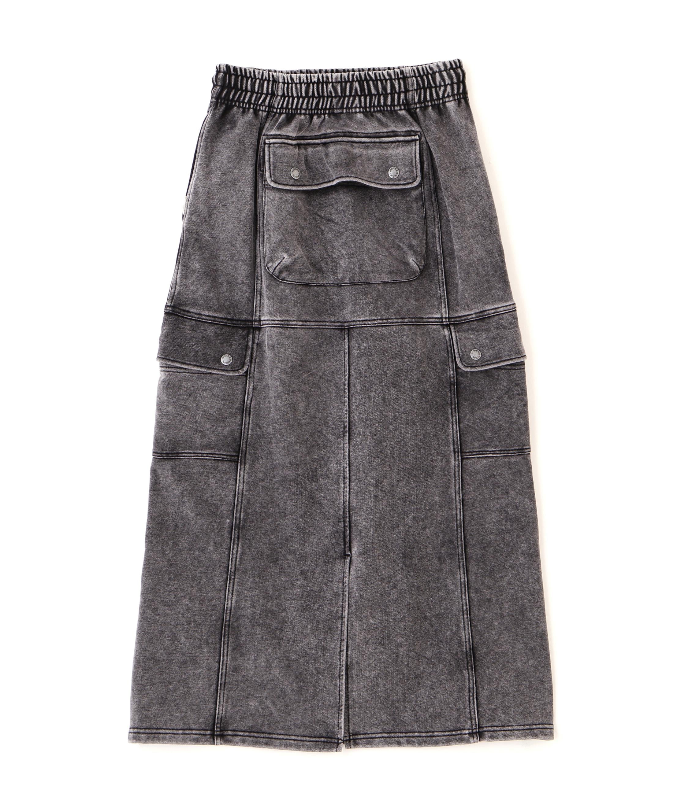 WASHED OUT POCKET SKIRT ブラック