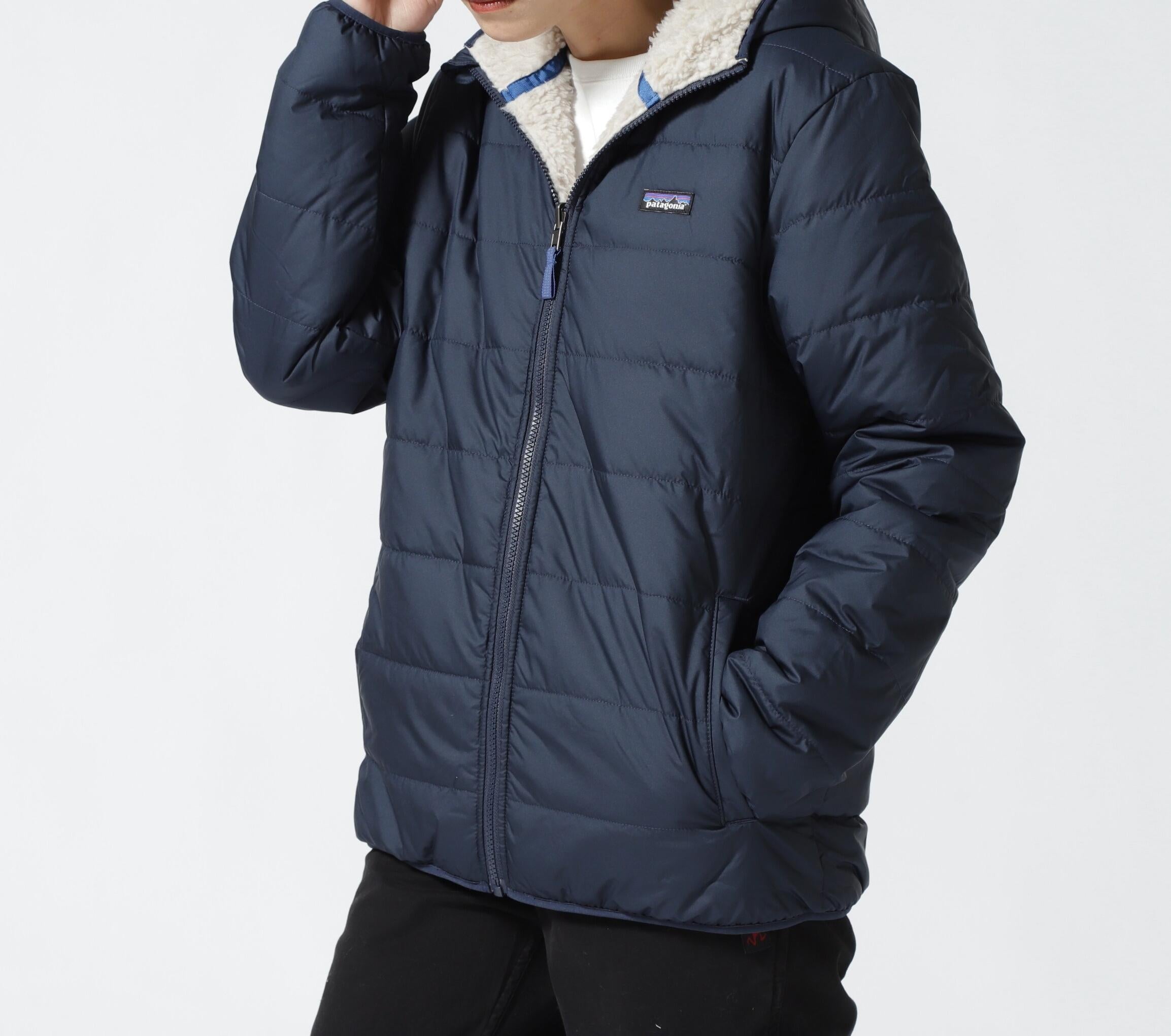 Patagonia/パタゴニア　キッズ・リバーシブル・レディ・フレディ・フーディ　68095 ネイビー