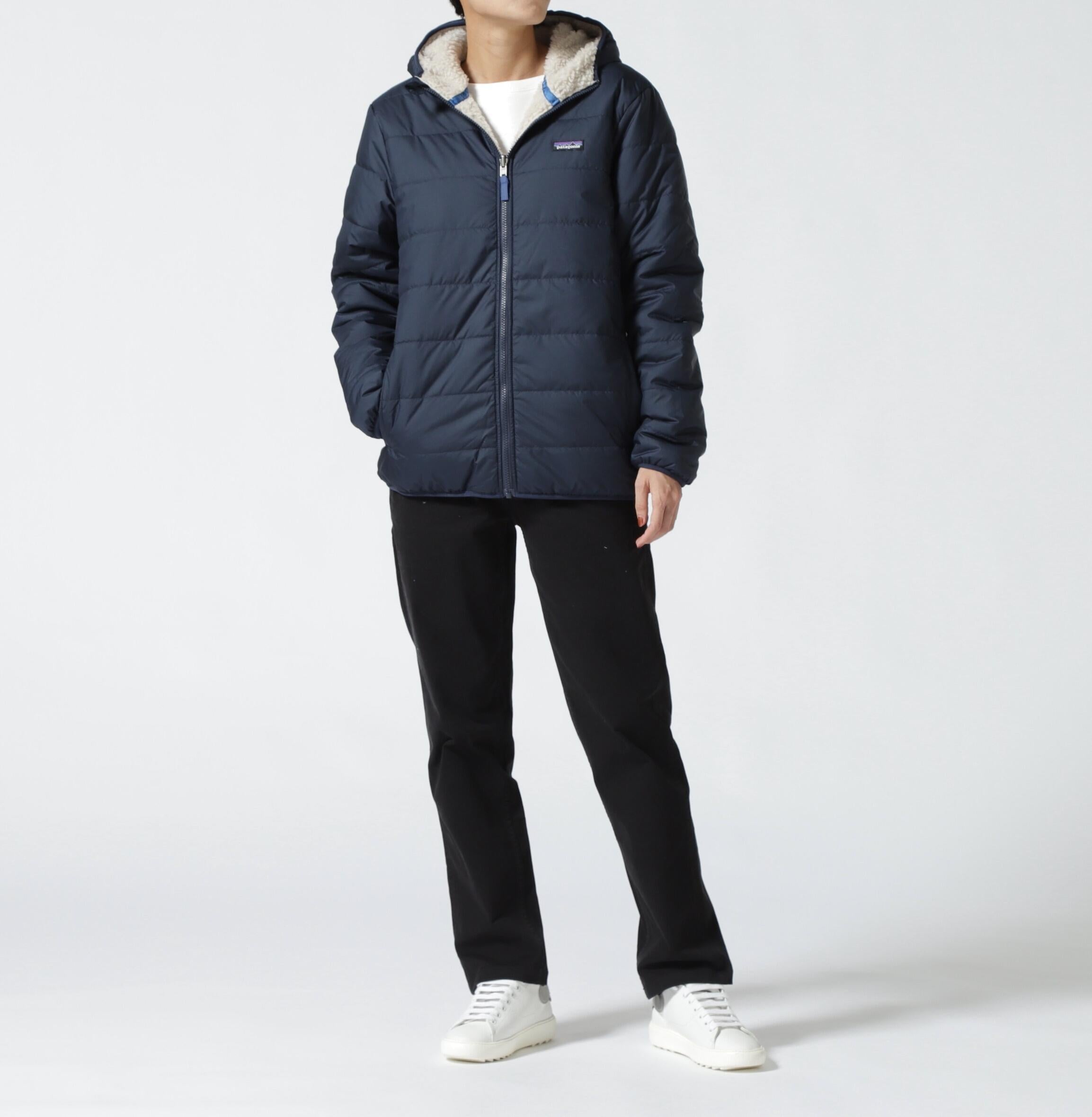 Patagonia/パタゴニア　キッズ・リバーシブル・レディ・フレディ・フーディ　68095 ネイビー
