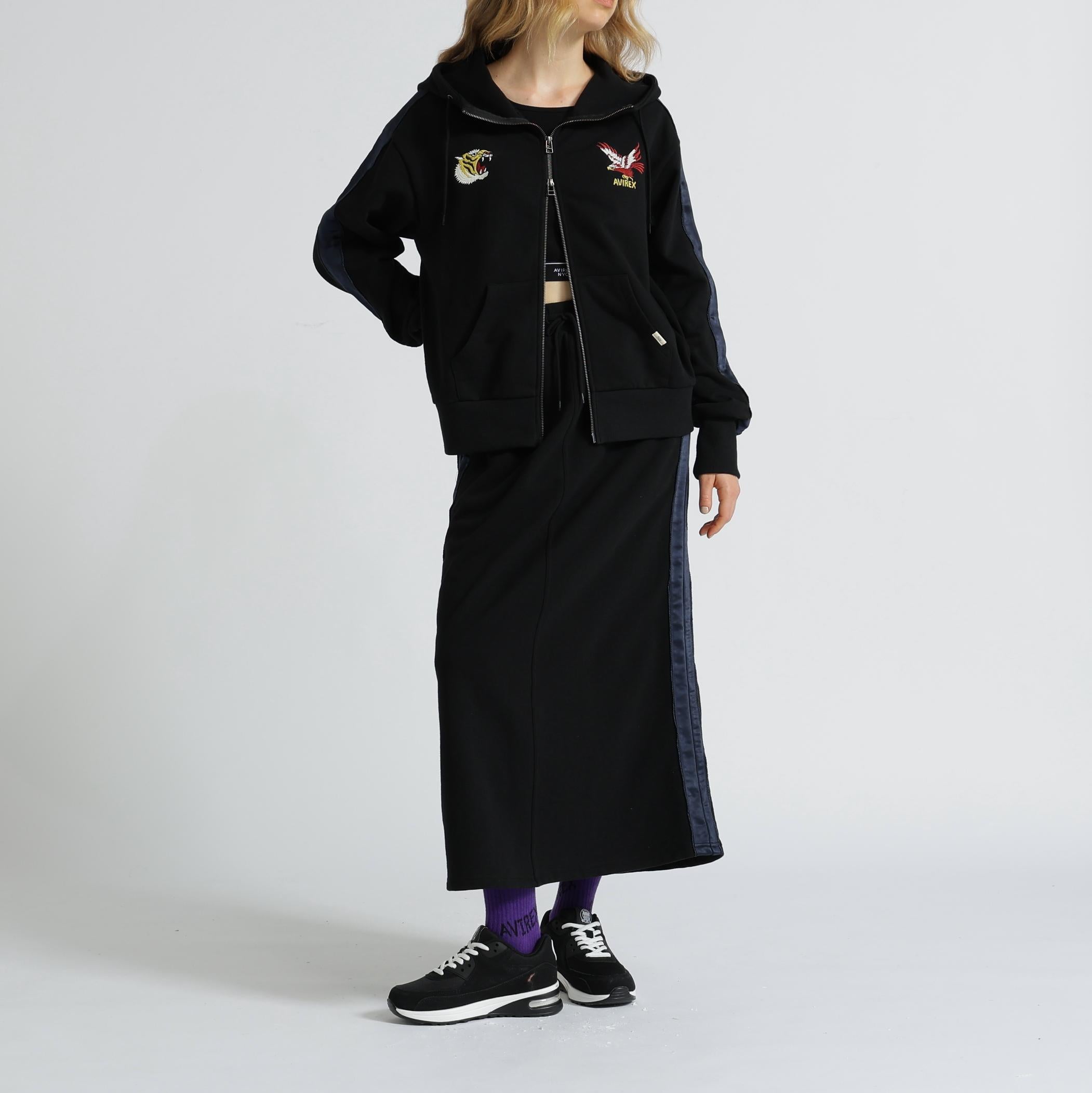 《SOUVENI> COLLECTION》WOMAN/SATIN SKA COMRI PA>KA ブラック