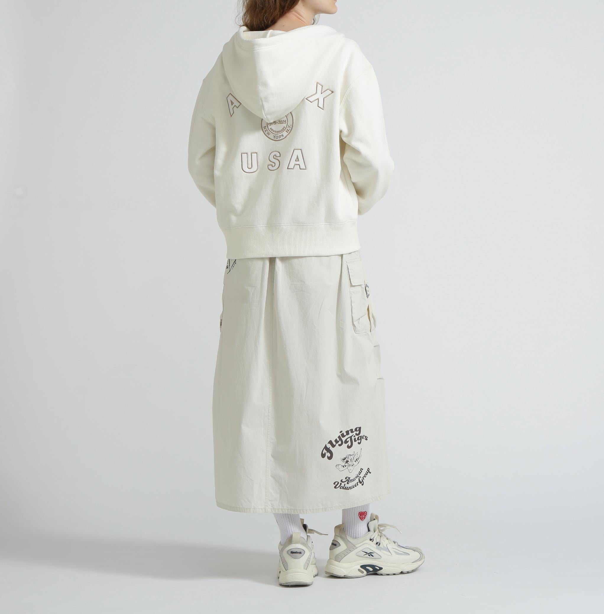 《WOMAN》AVIREX 50th VARSITY PARKA/バーシティーパーカー オフホワイト3