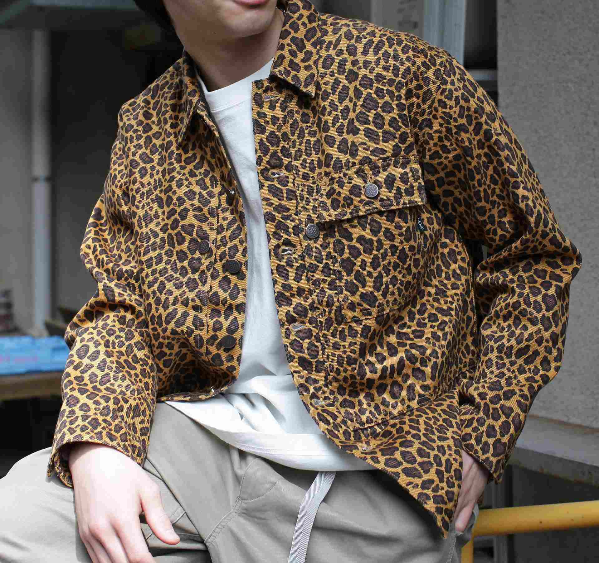 MANASTASH/マナスタッシュ/HEMP TWILL JKT LEOPA>D ブラウン