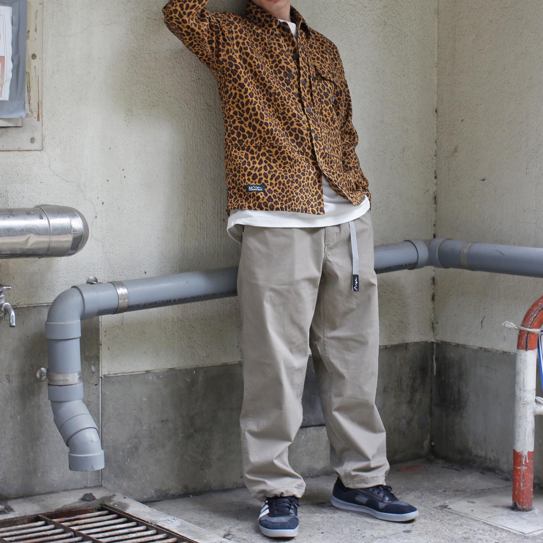 MANASTASH/マナスタッシュ/HEMP TWILL JKT LEOPA>D ブラウン