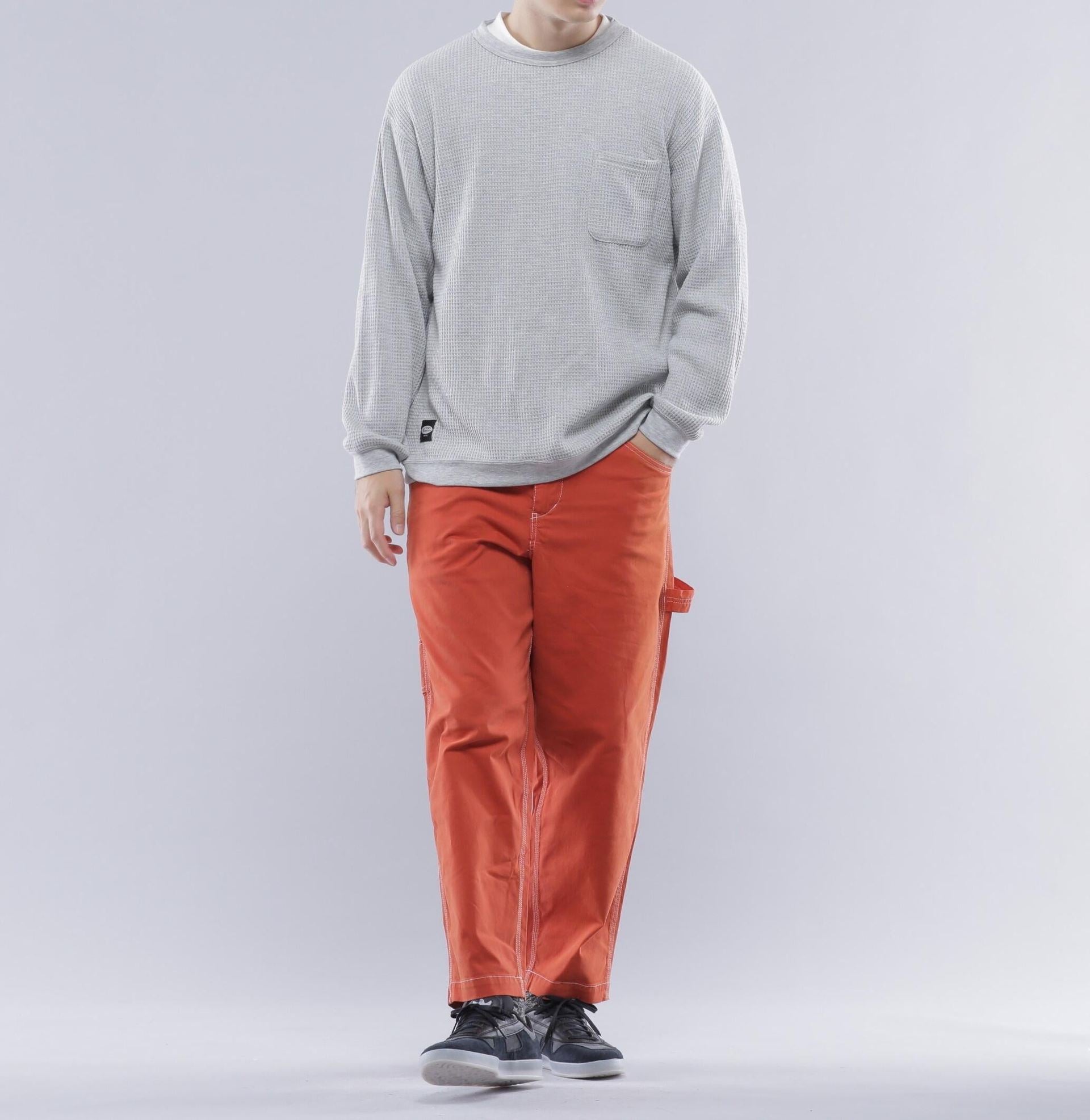 MANASTASH/マナスタッシュ/WASHED PAINTE> PANTS オレンジ