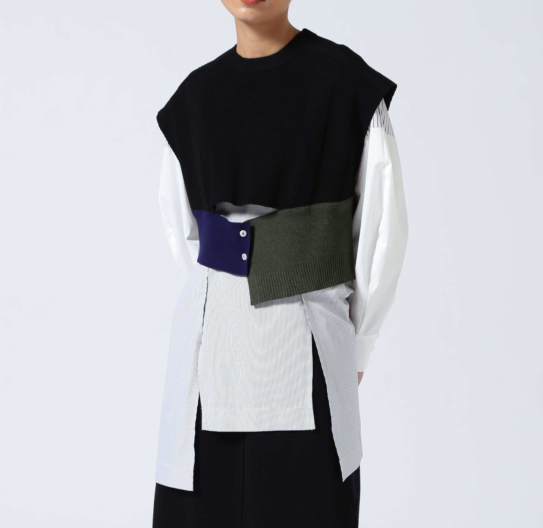 UN3D./アンスリード/KNIT VEST DOCKING SHIRT/ニットベストドッキングシャツ アザー3