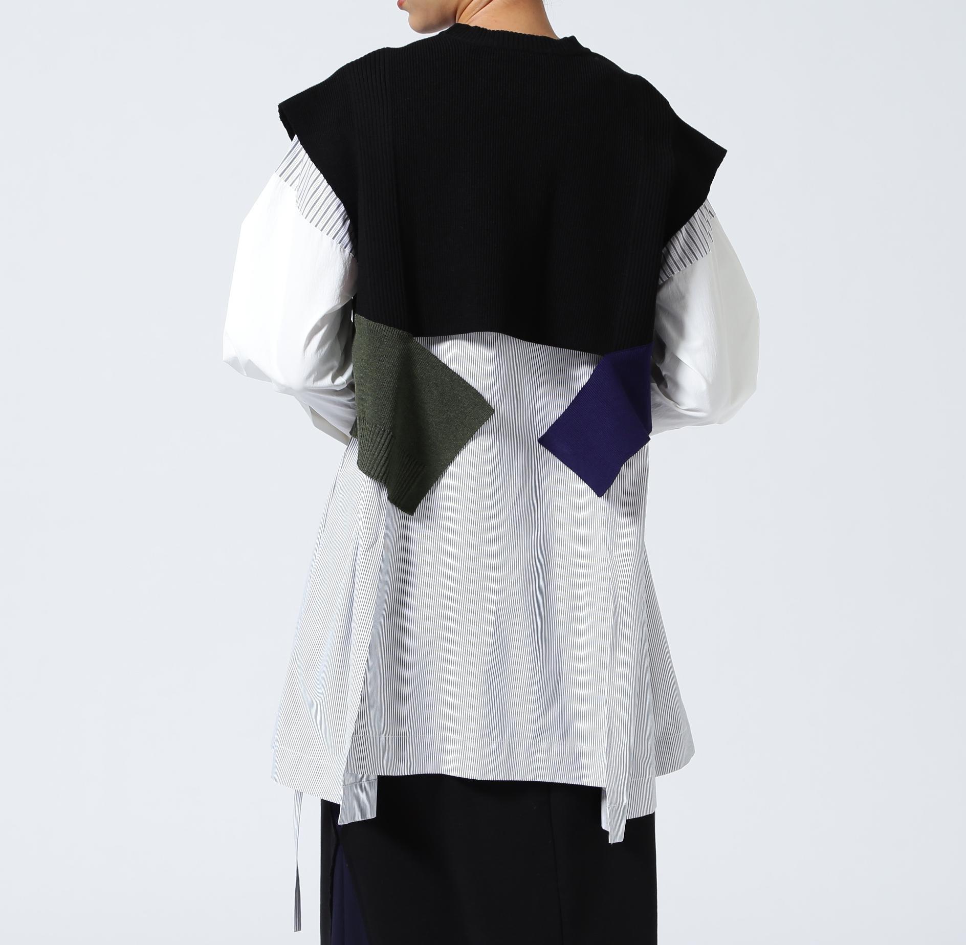 UN3D./アンスリード/KNIT VEST DOCKING SHIRT/ニットベストドッキングシャツ アザー3