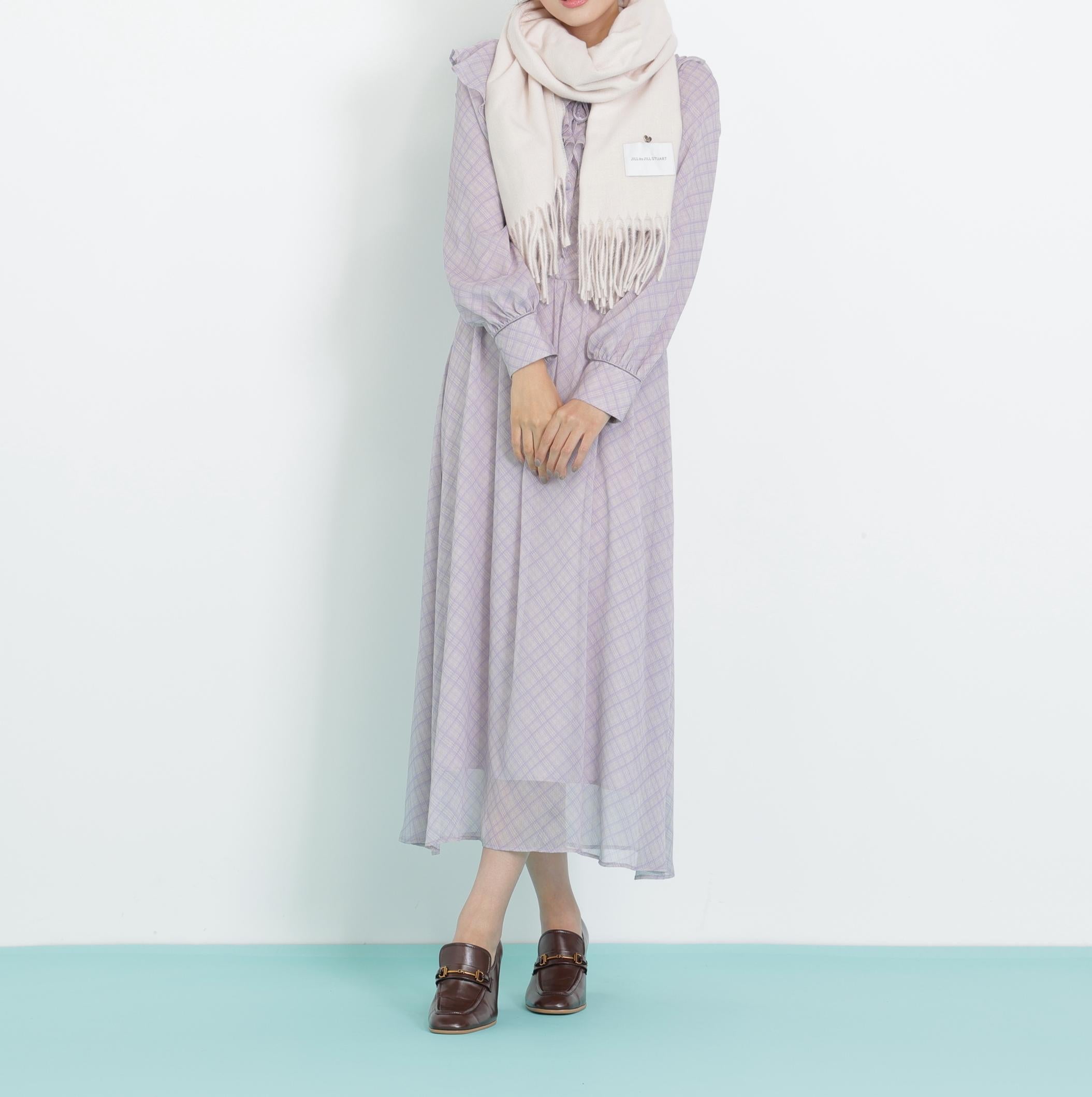 ハートトッピングストール ホワイト