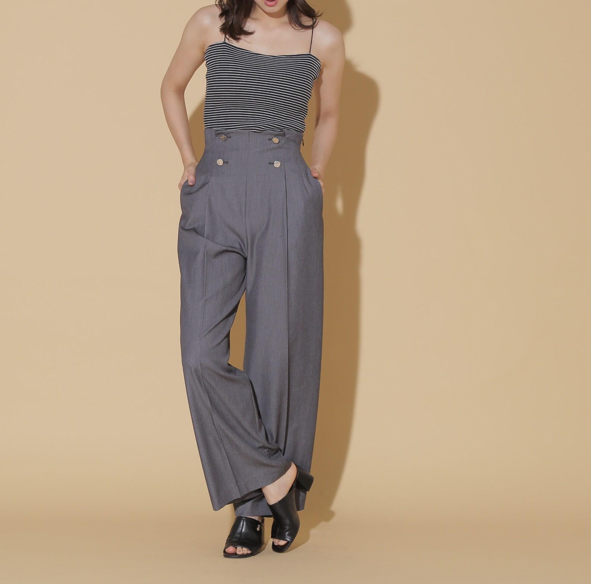 ハンマーメタルワイドパンツ シャンブレー