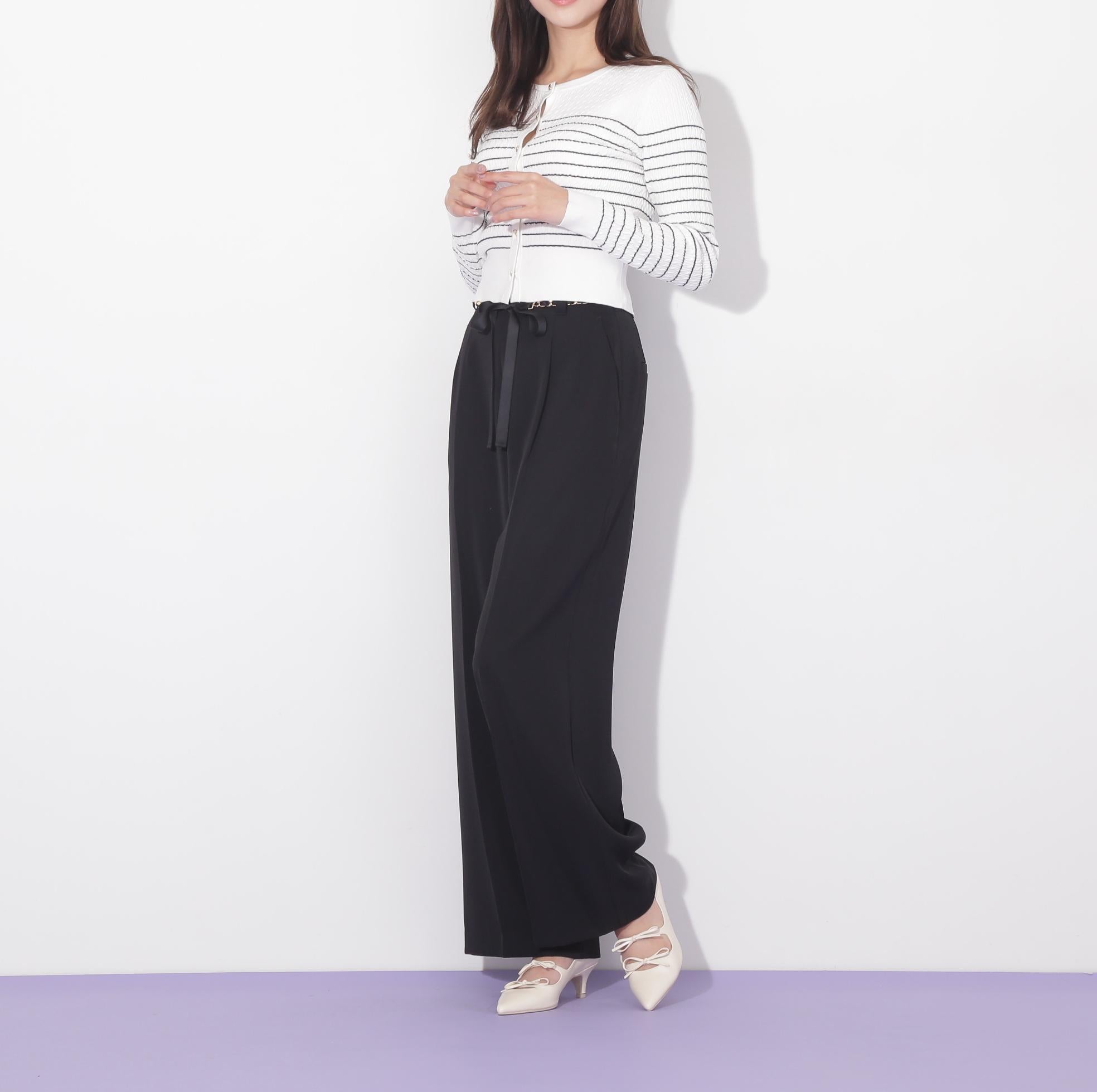 ＵＶミニケーブルカーディガン ボーダー2