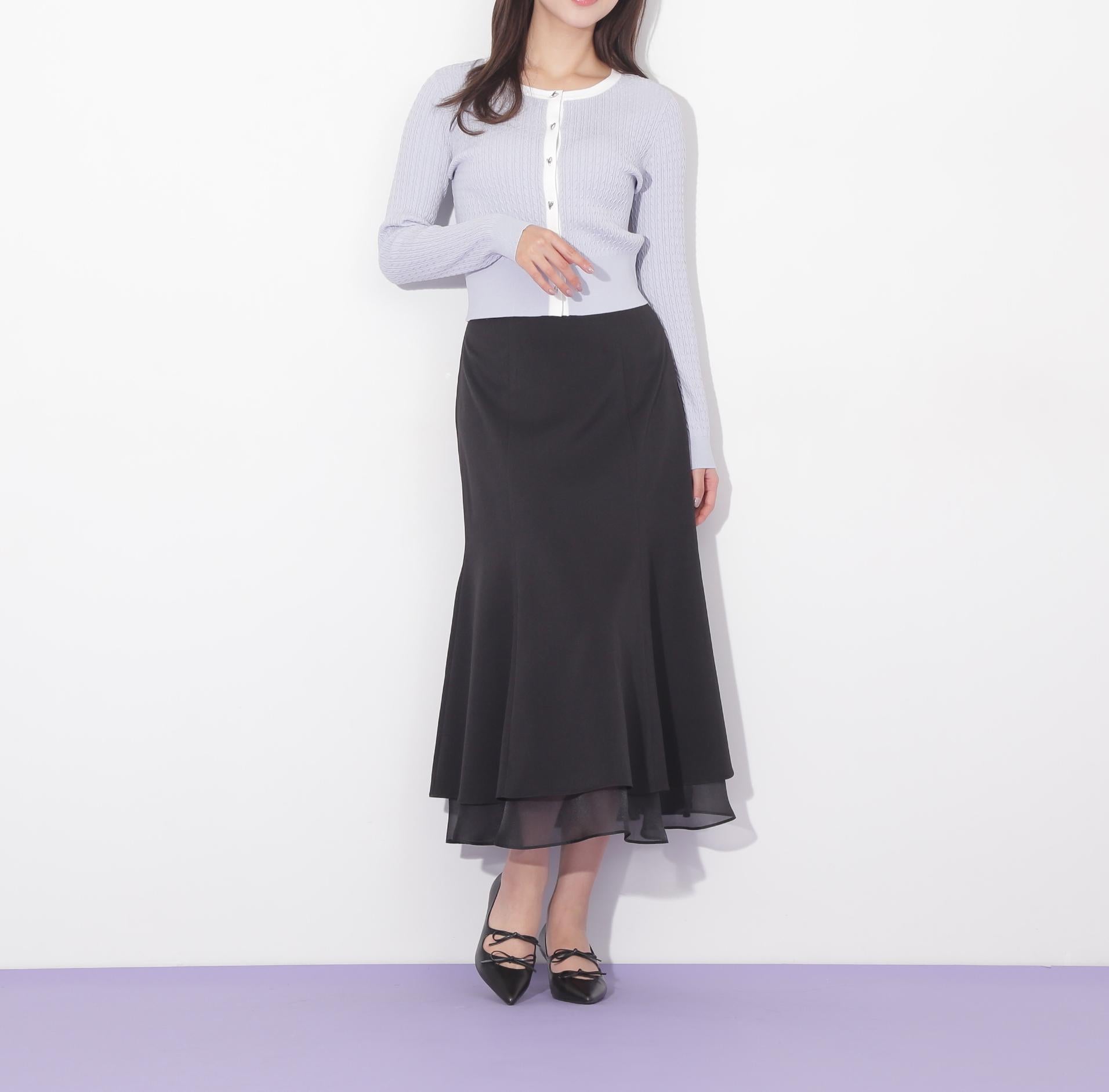 ＵＶミニケーブルカーディガン ブルー