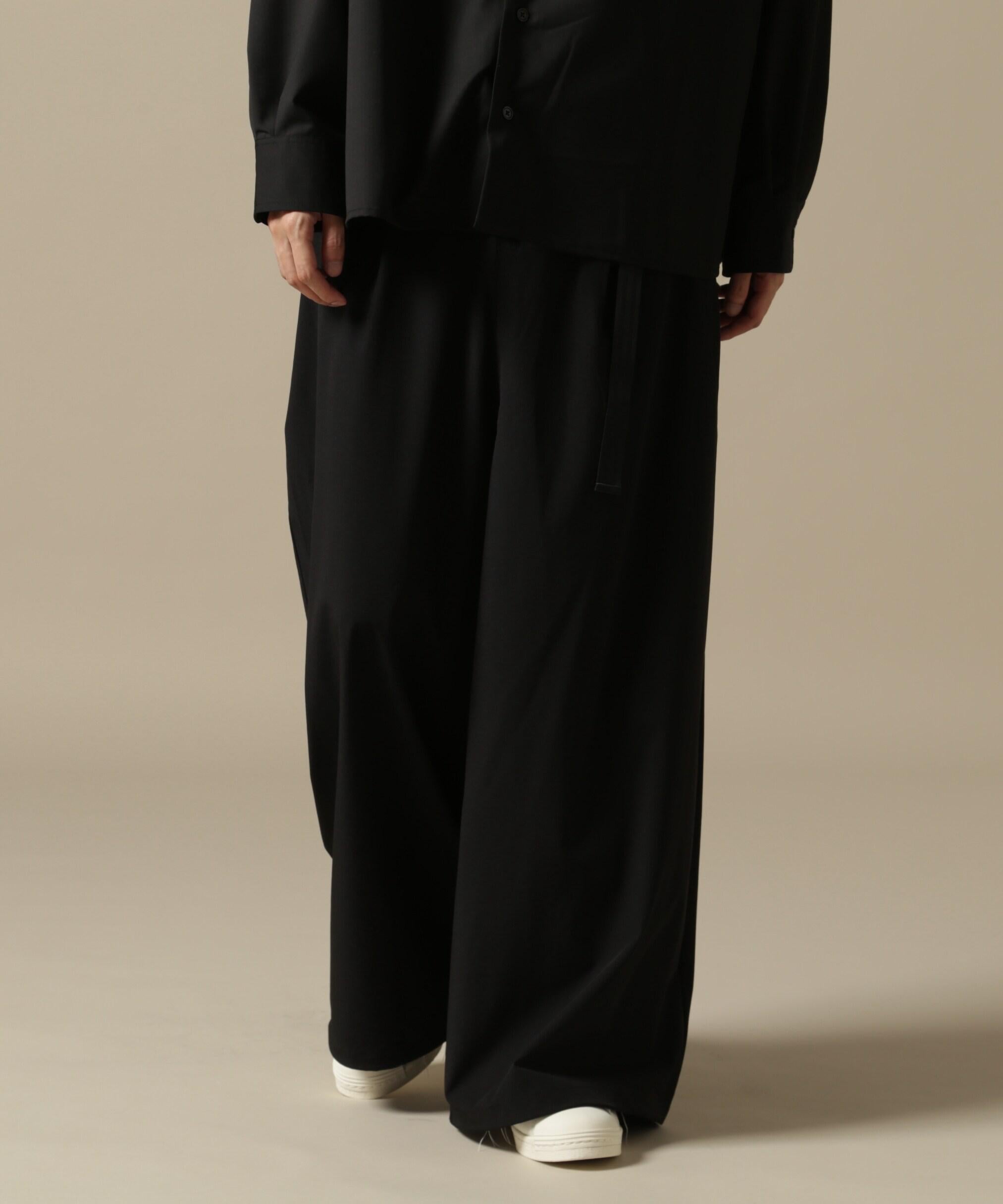 DankeSchon/ダンケシェーン/P>EMIUM 撥水SN SUPE> WIDE PANTS ブラック